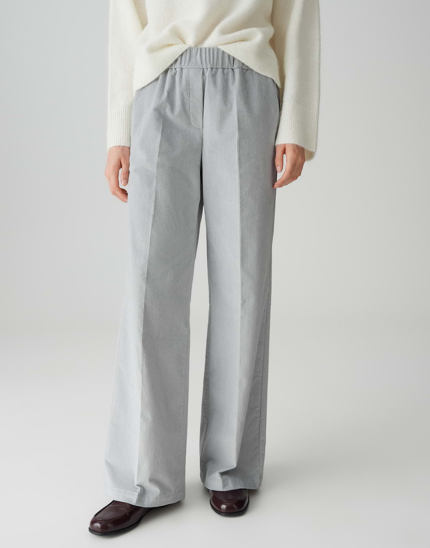 Opus Pants Damen Hosen Hazy Fog M