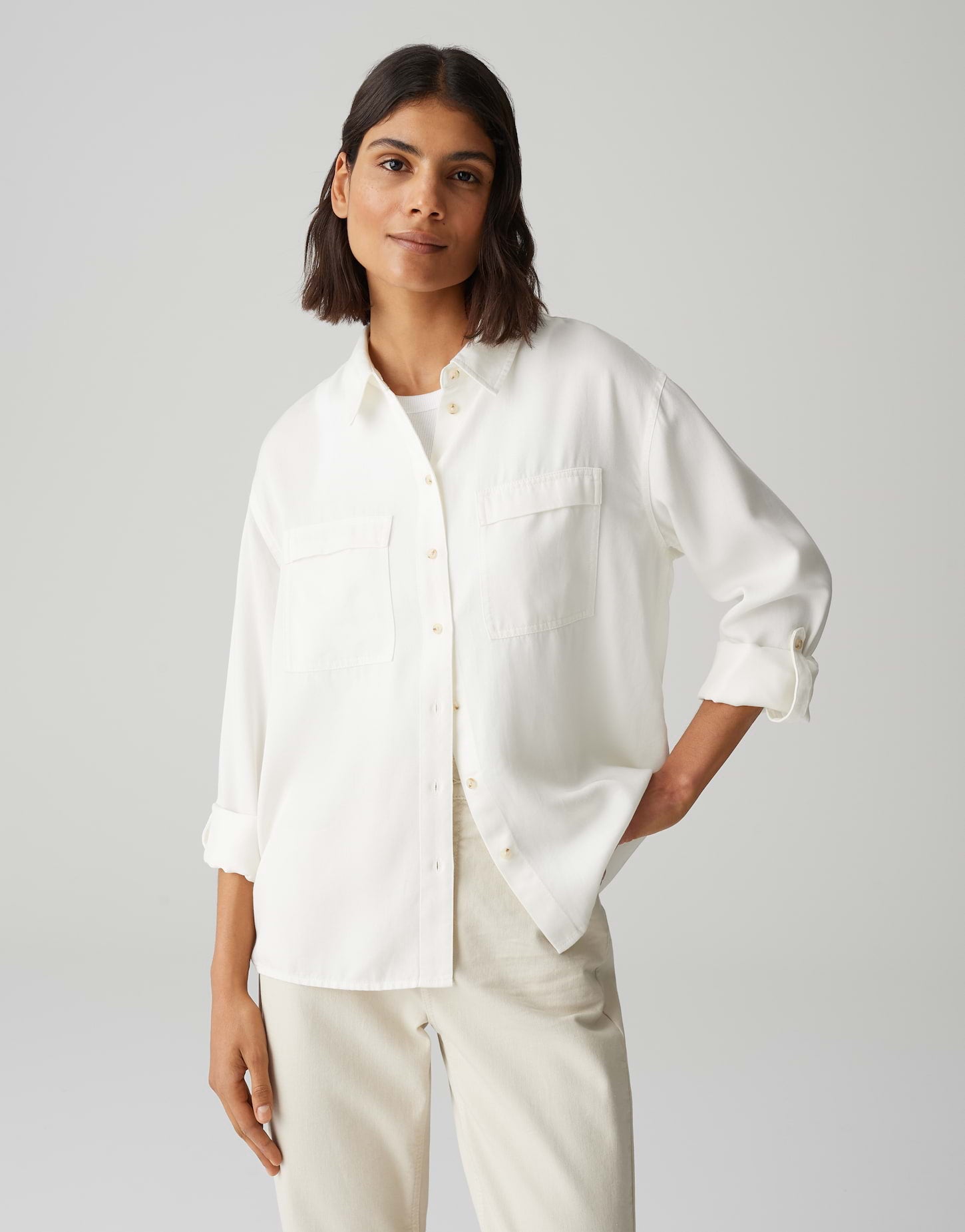 Opus Damen Blusen Milk