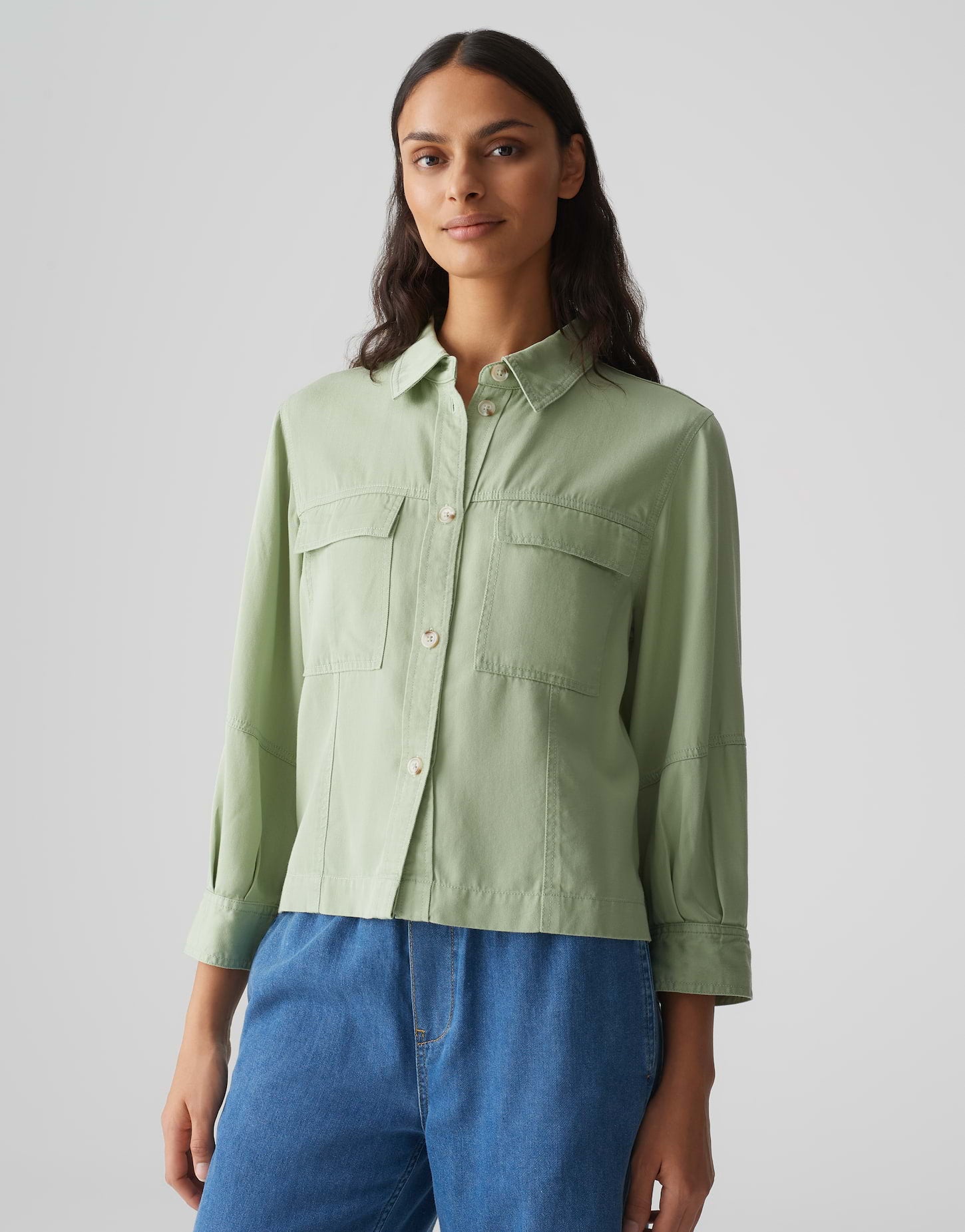 Opus Damen Blusen Green Glow