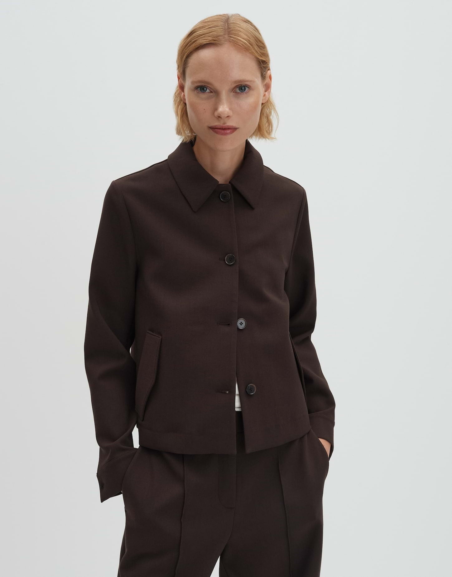 Someday Damen Blazer Dark Espresso