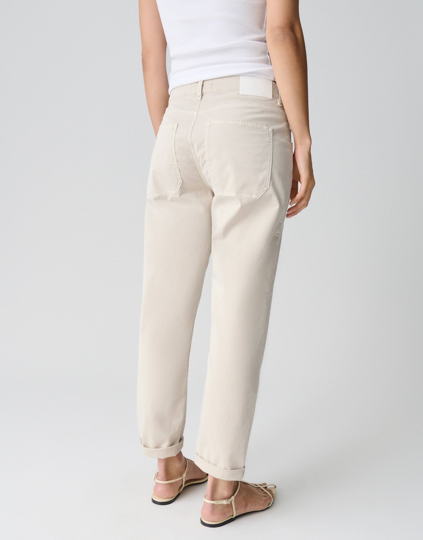 Opus Pants Damen Hosen Natural G