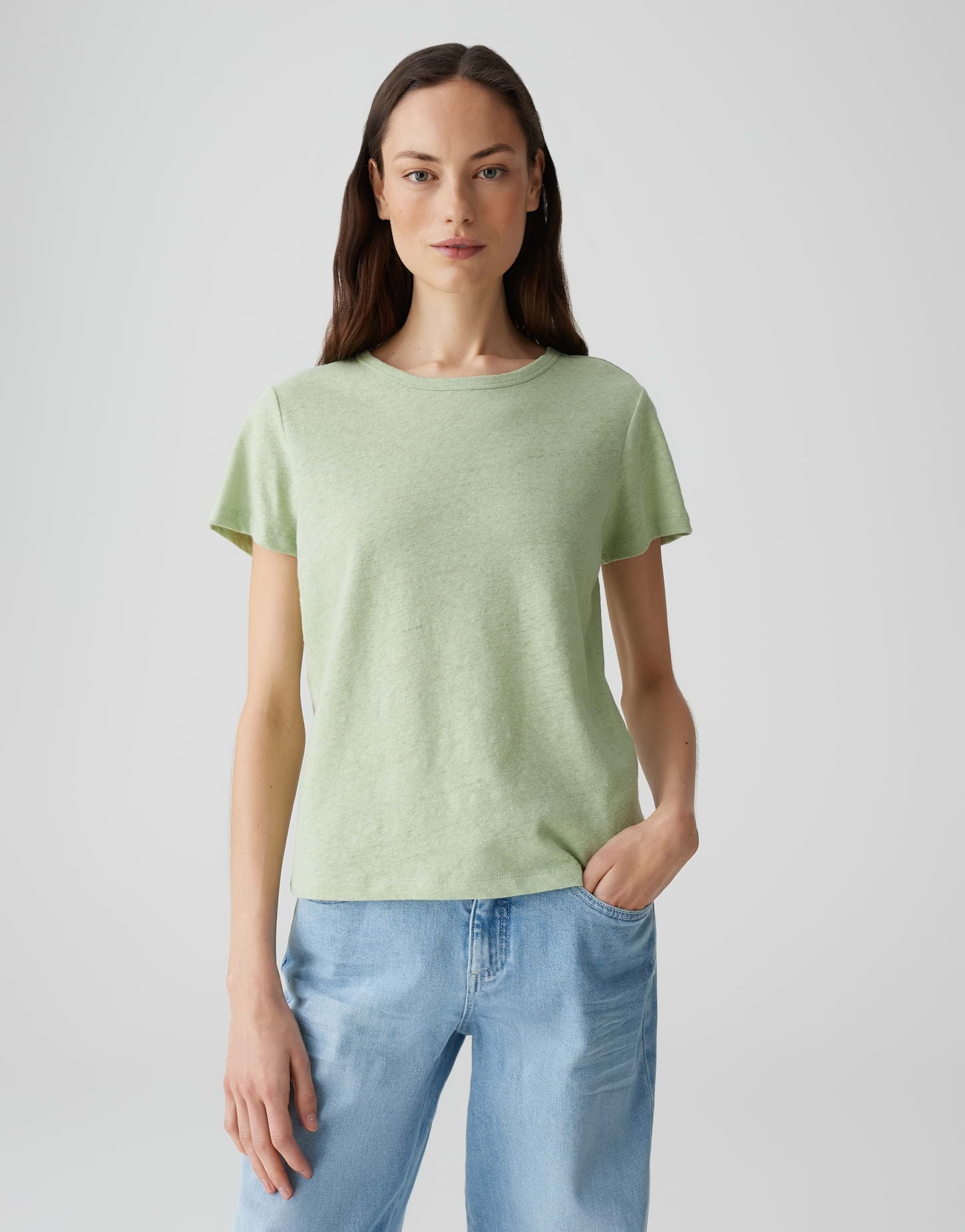 Opus Damen T-Shirts Green Glow