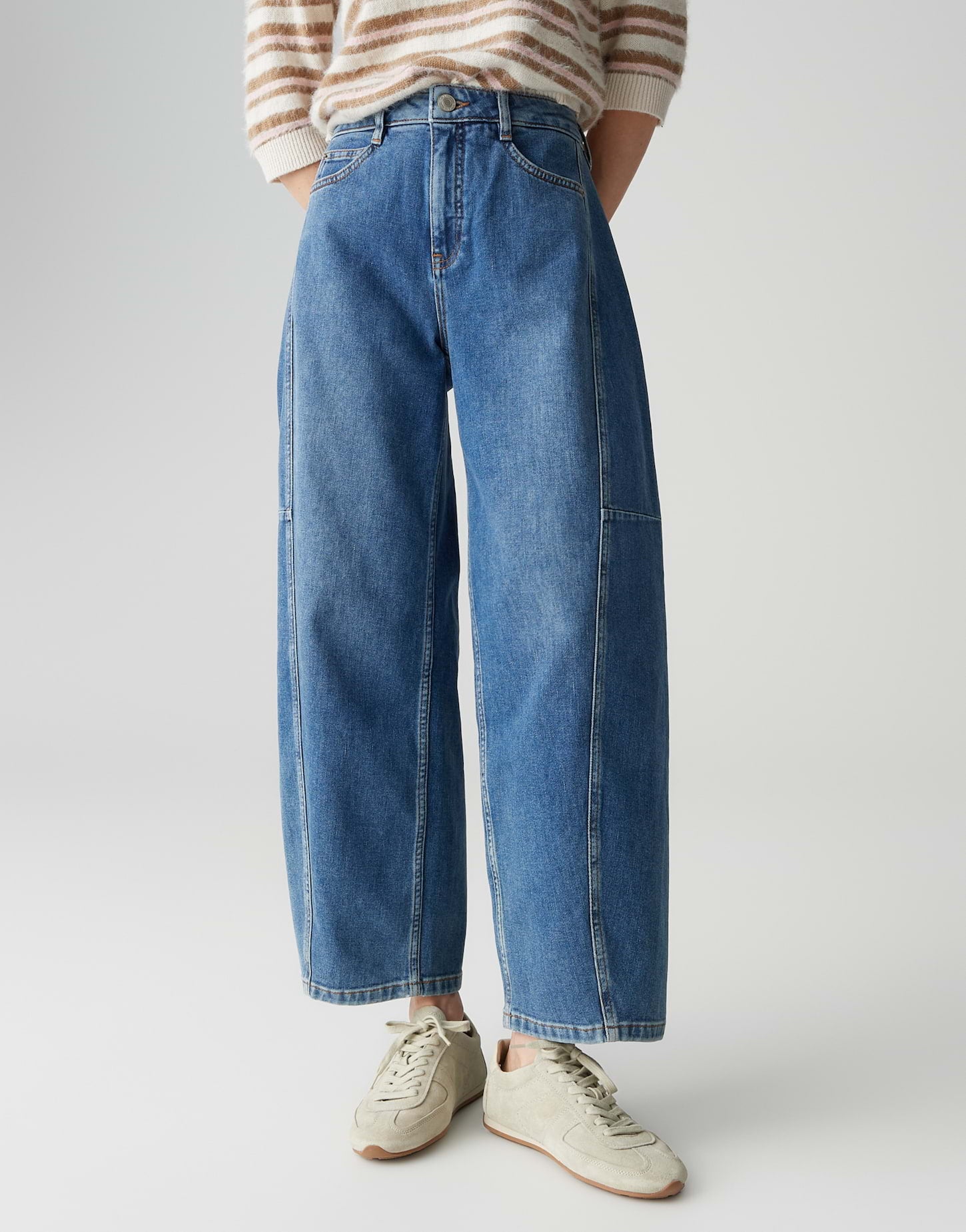 Opus Damen Jeans Mid Vision Blue