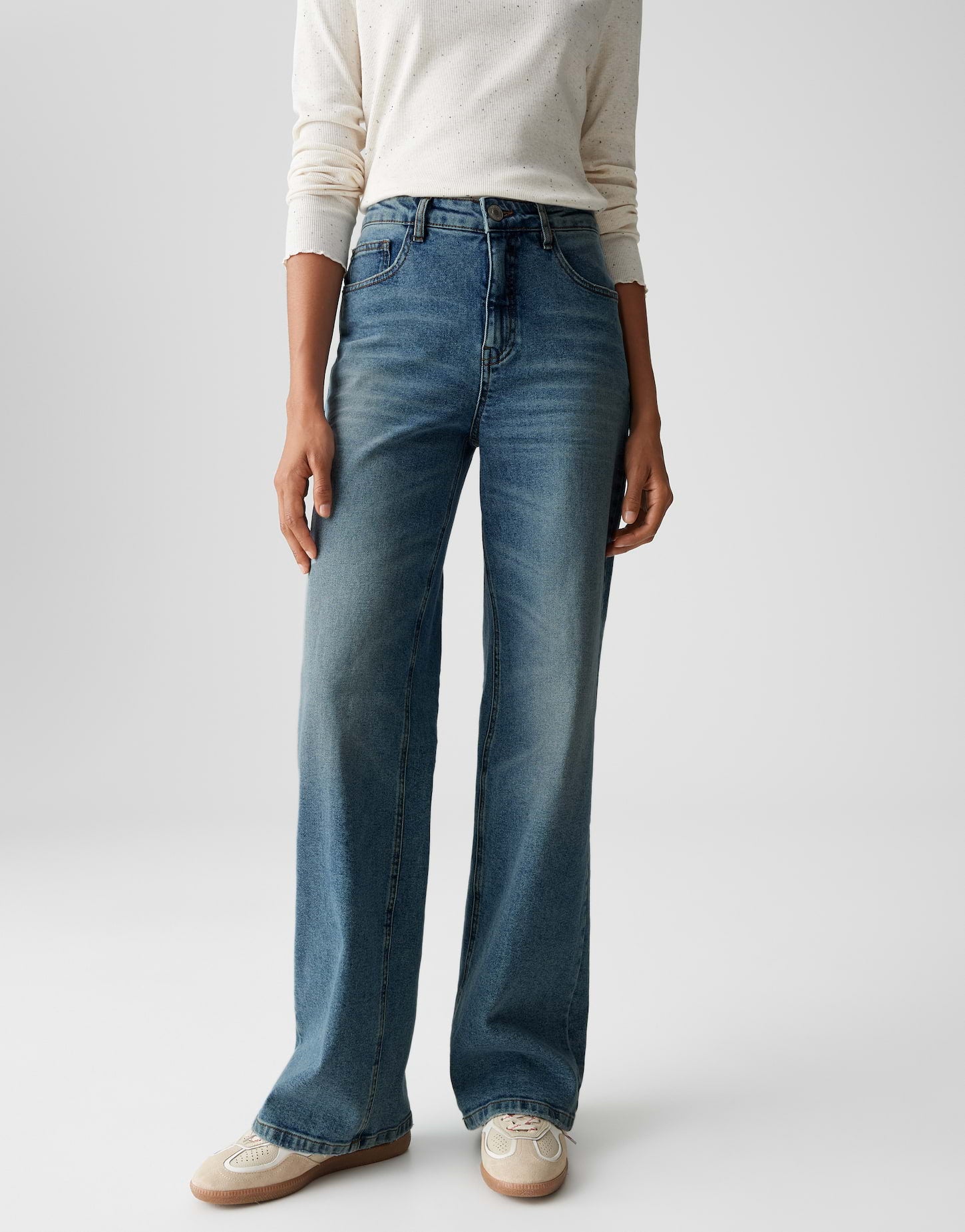 Opus Damen Jeans Light Modern Bl