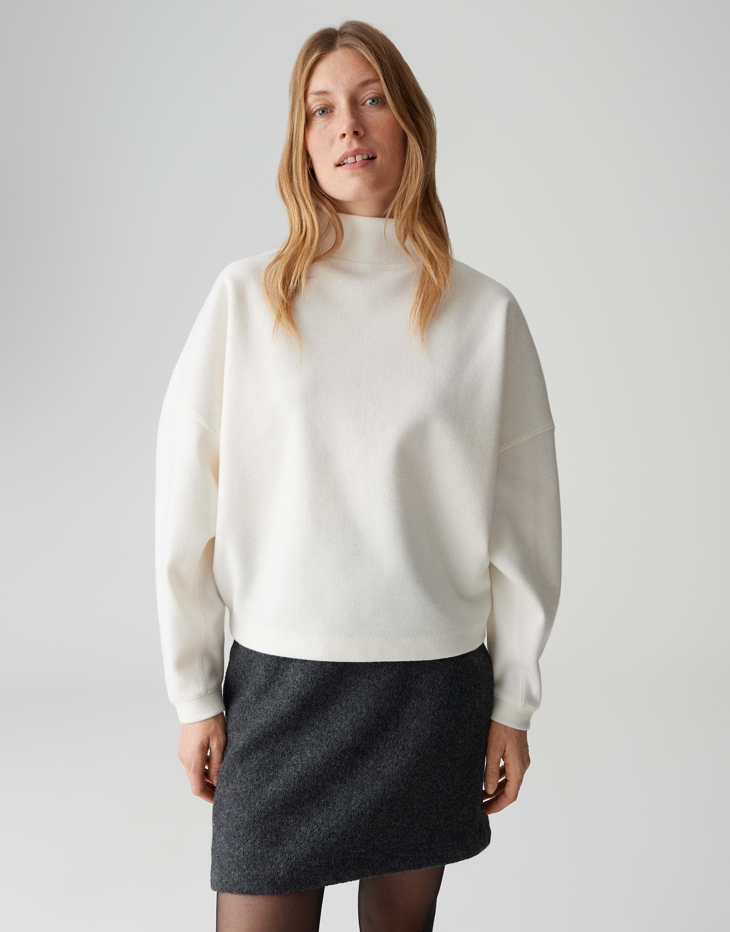 Opus Damen Sweatshirts Soft Cream