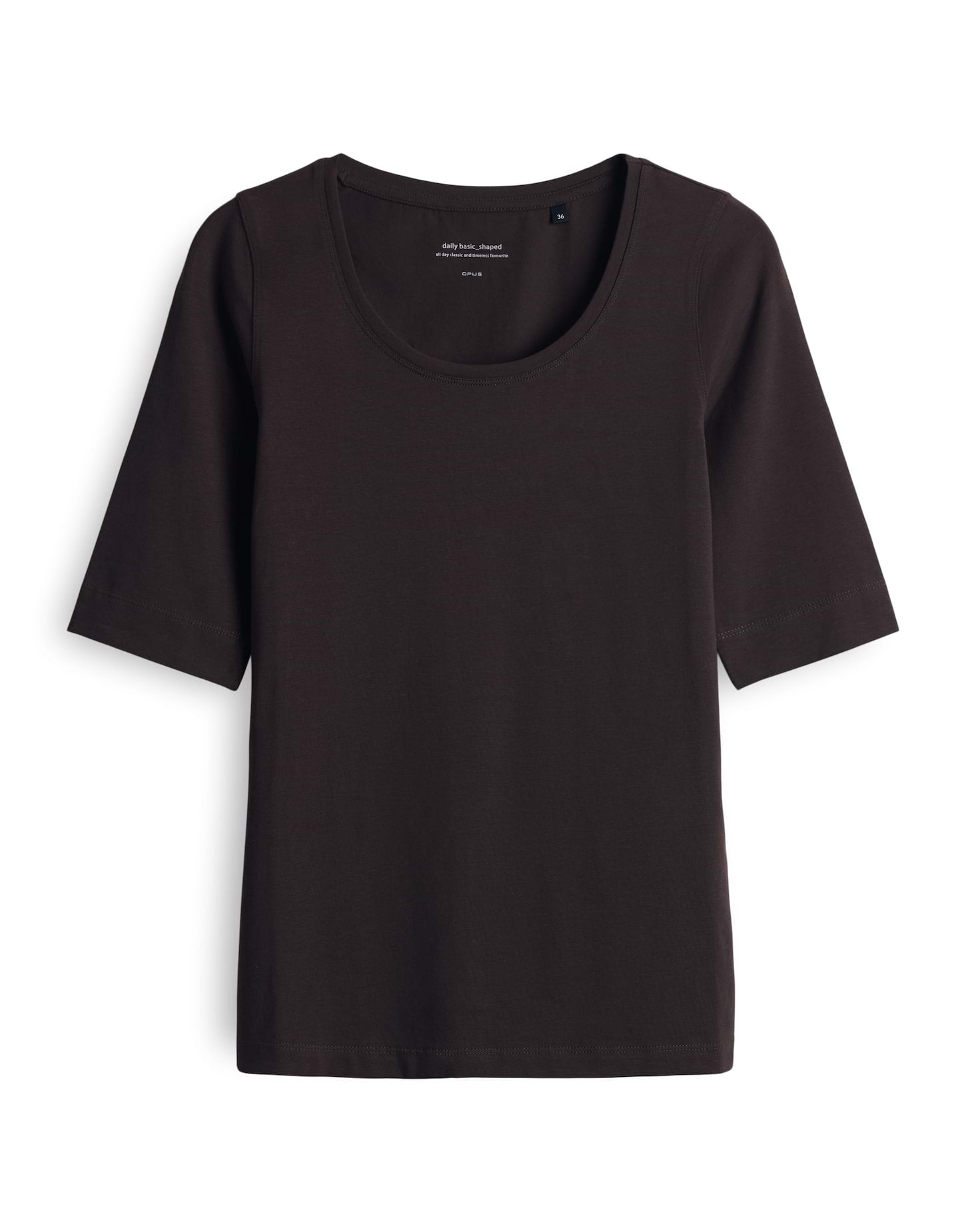 Opus Damen T-Shirts Midnight Brown
