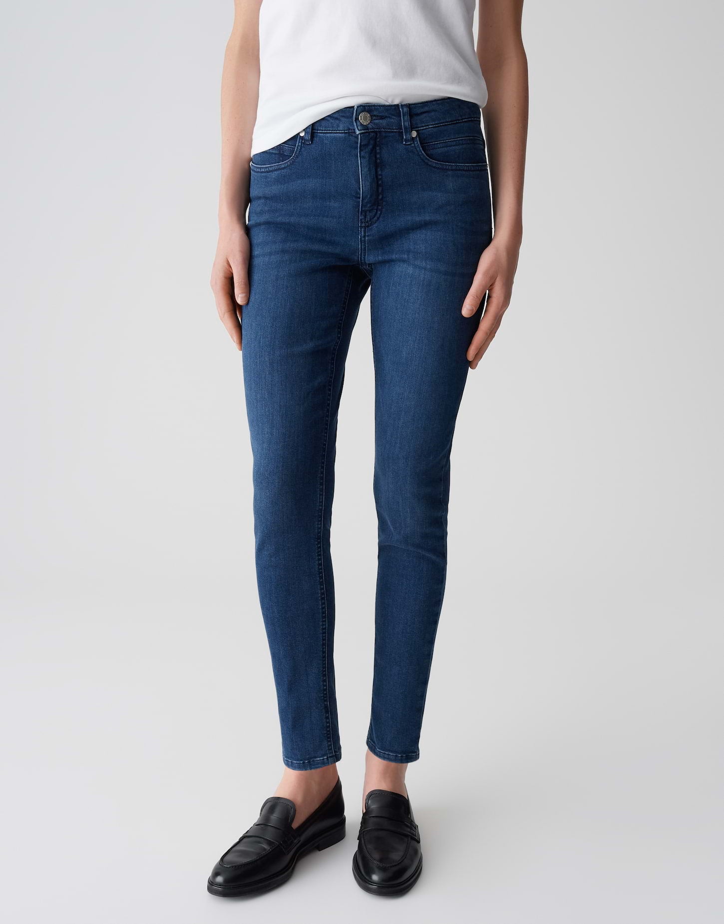 Opus Pants Damen Jeans Dark Spac