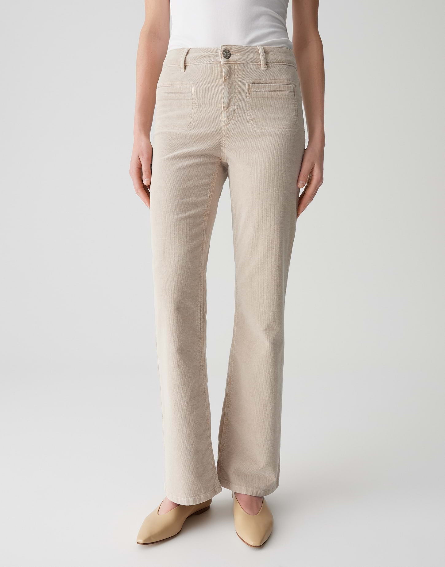 Opus Pants Damen Jeans Macadamia