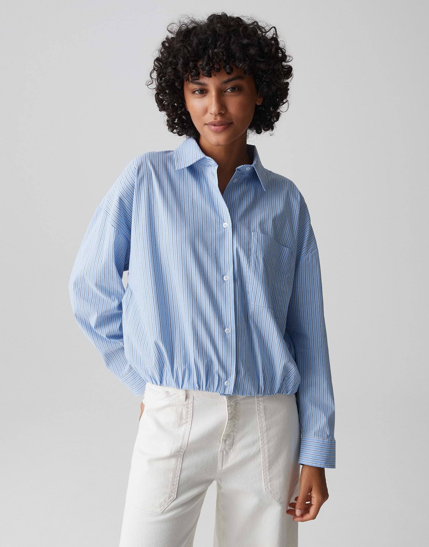 Opus Damen Blusen Water Blue