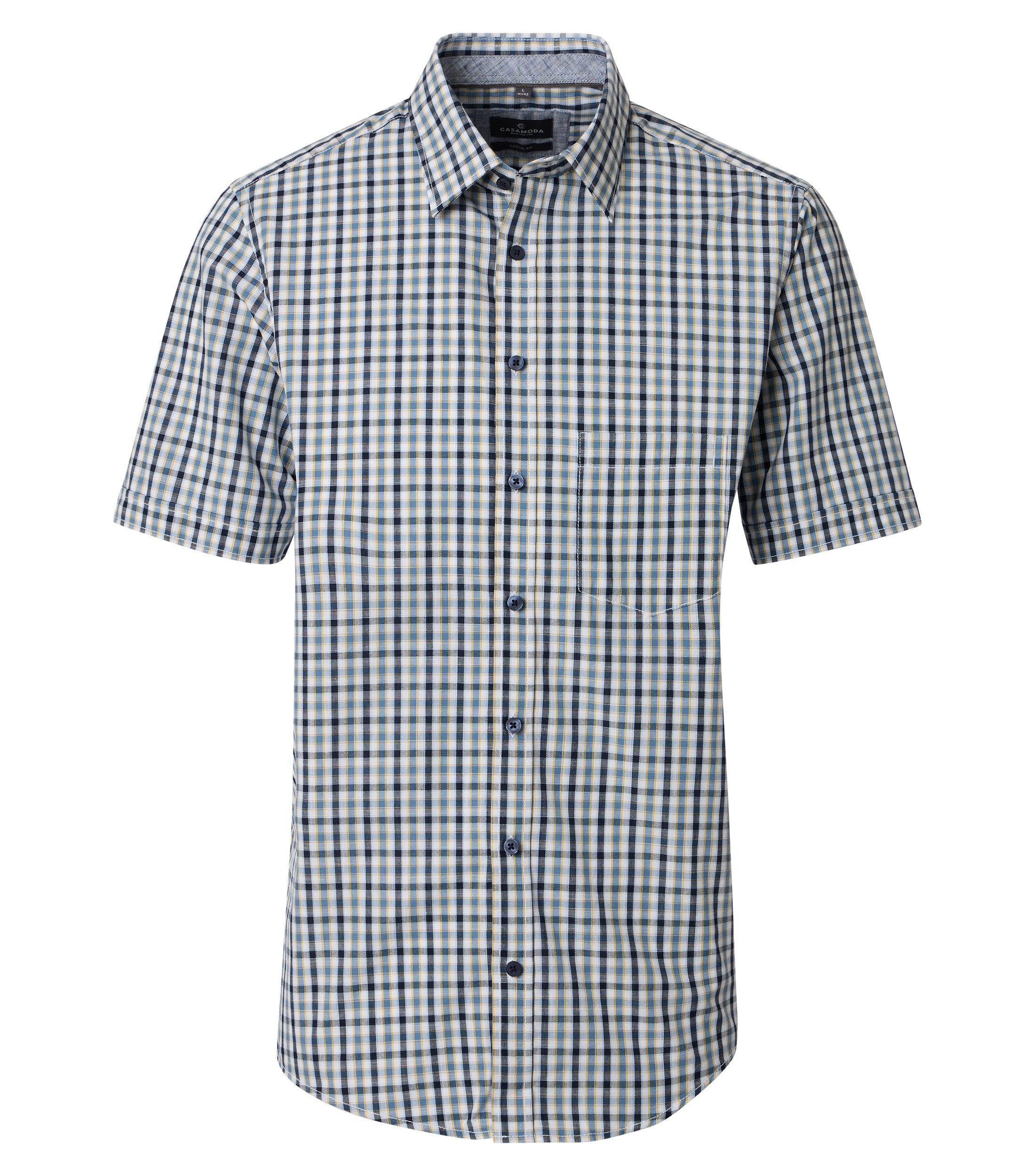 Casa Moda Herren Hemden kurz Blau