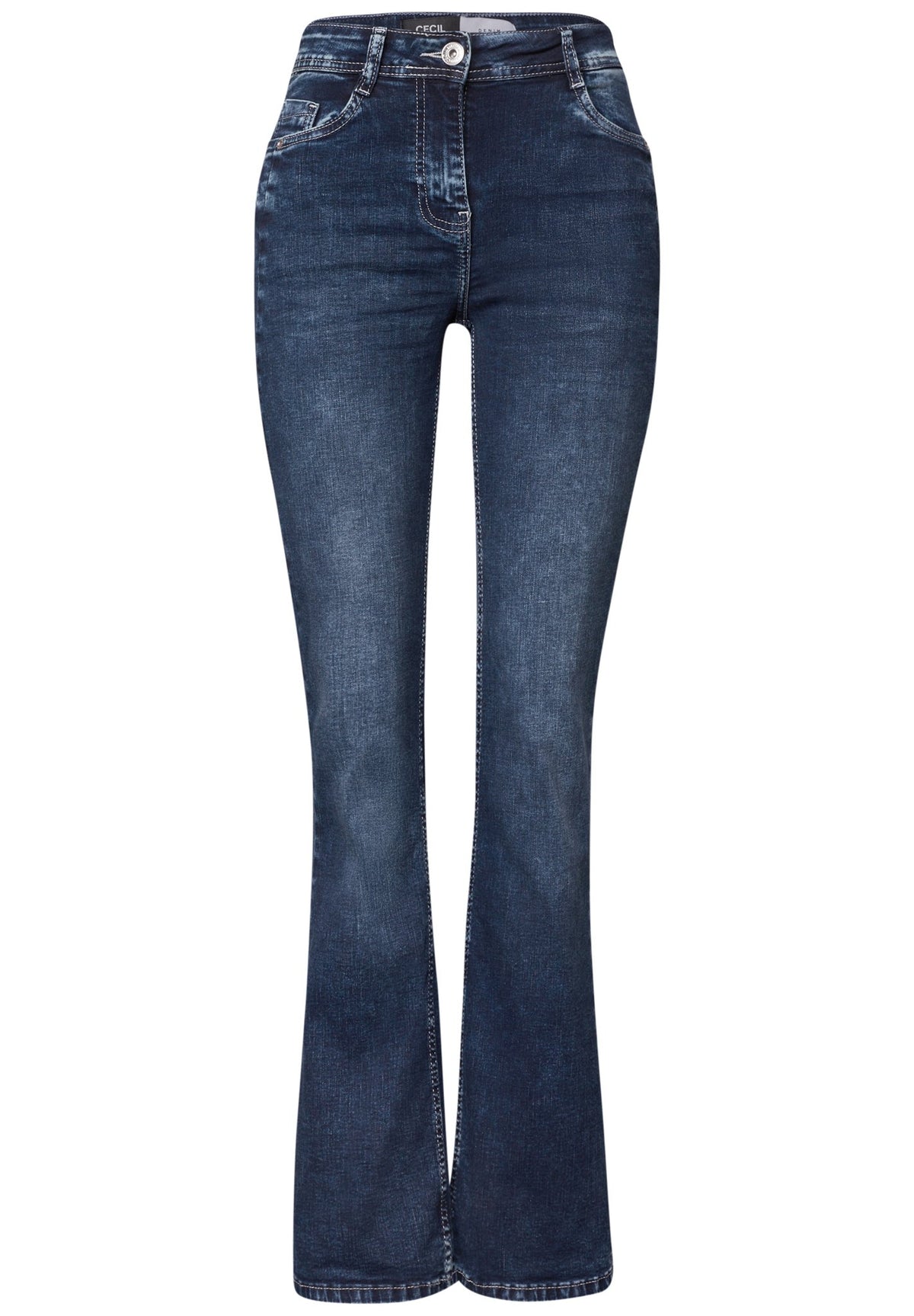 Cecil Damen Hosen Mid Blue