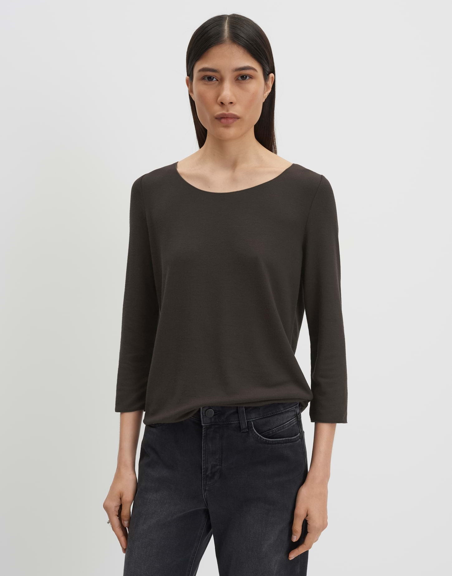 Someday Damen T-Shirts Dark Truffle