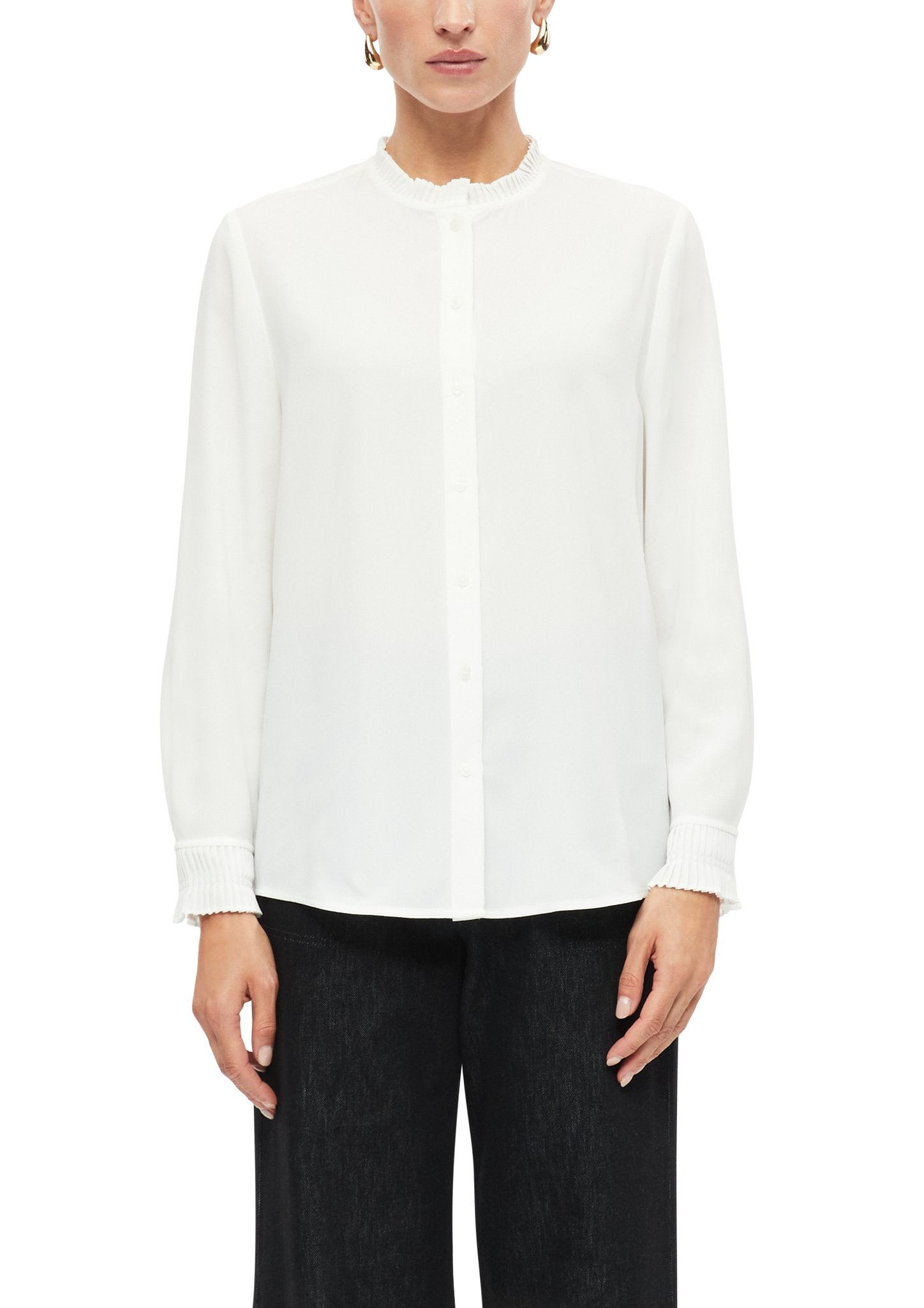 S. Oliver black Damen Blusen White