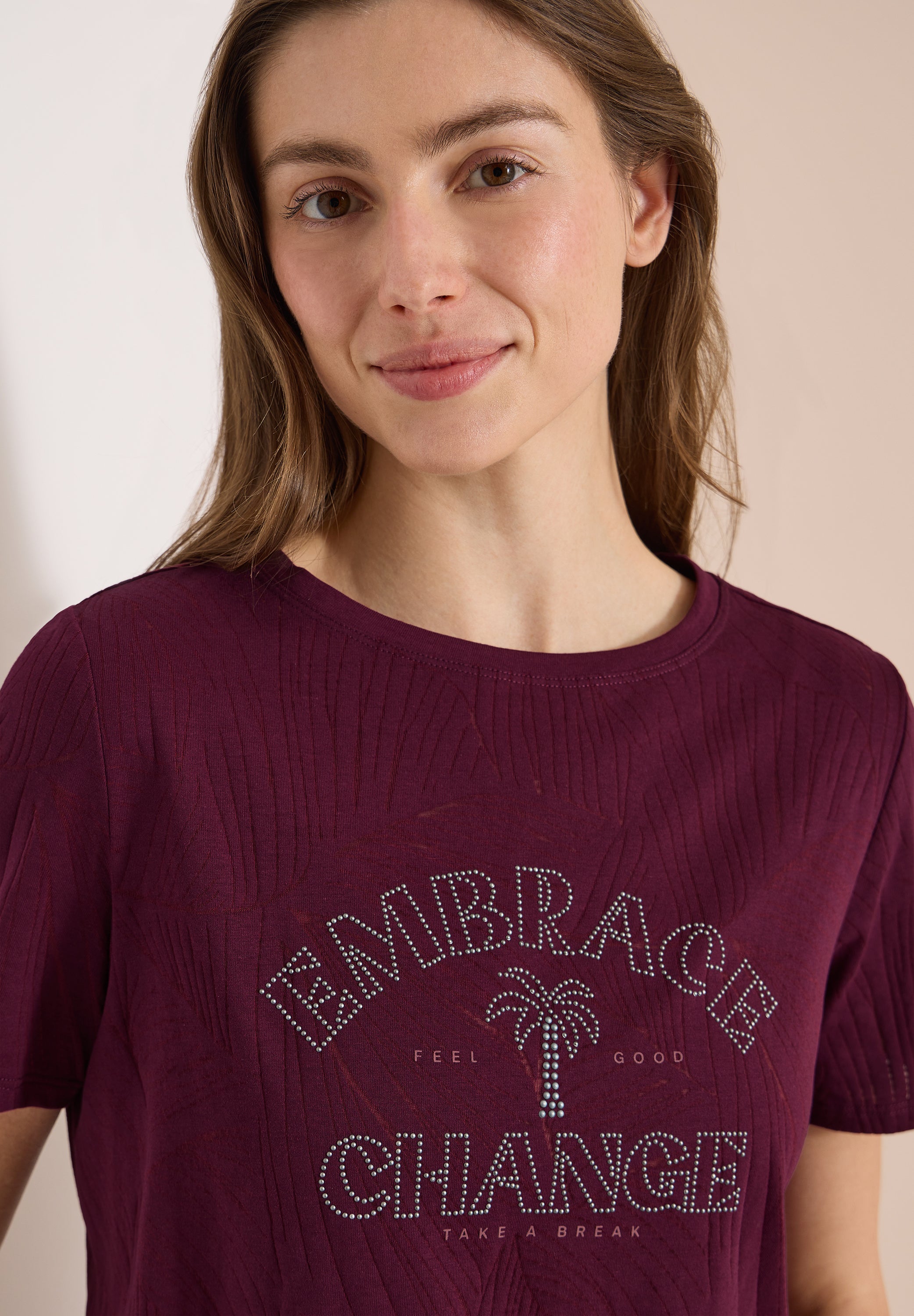 Cecil Damen T-Shirts Sweet Gra