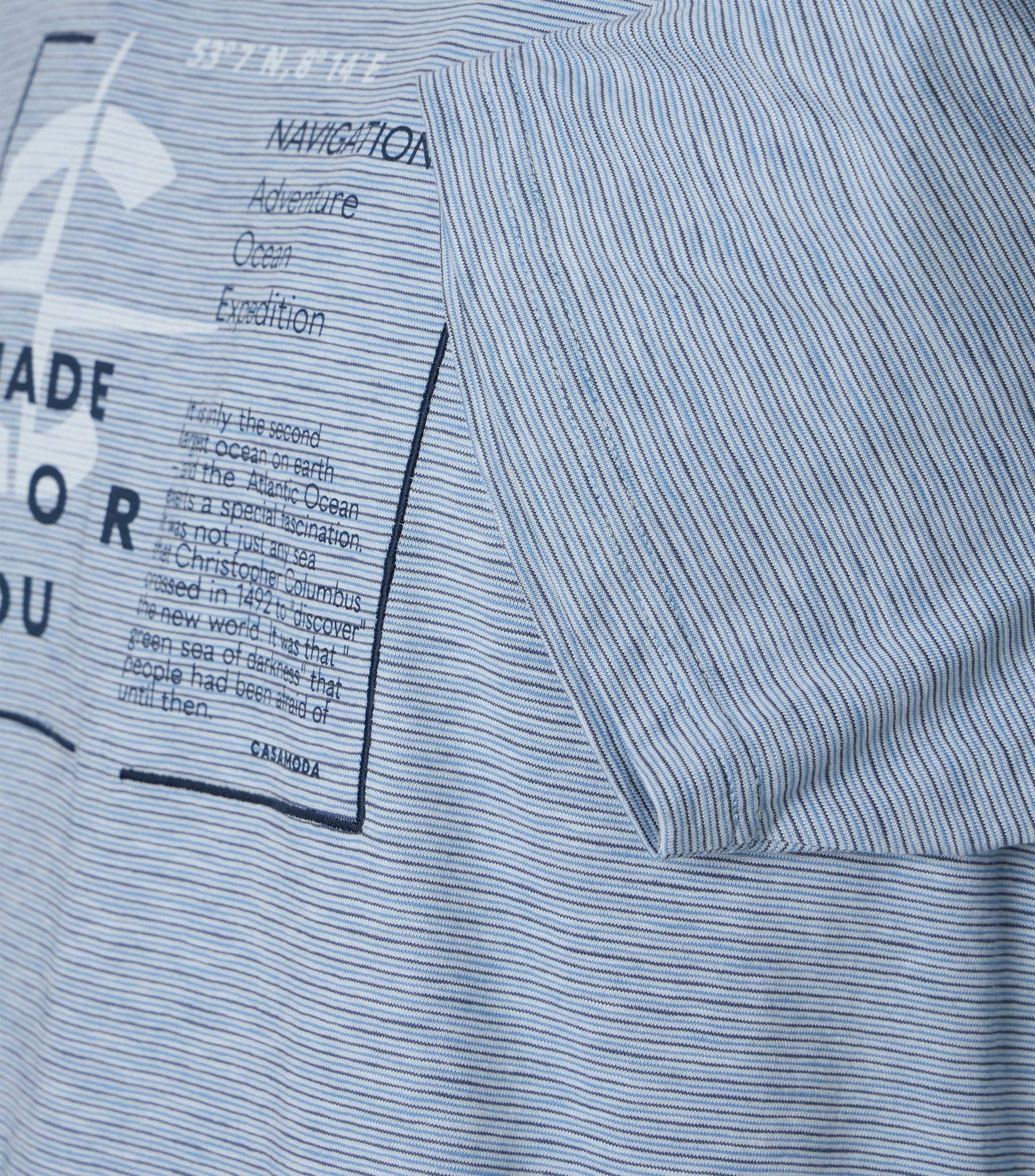 Casa Moda Herren T-Shirts kurz Blau