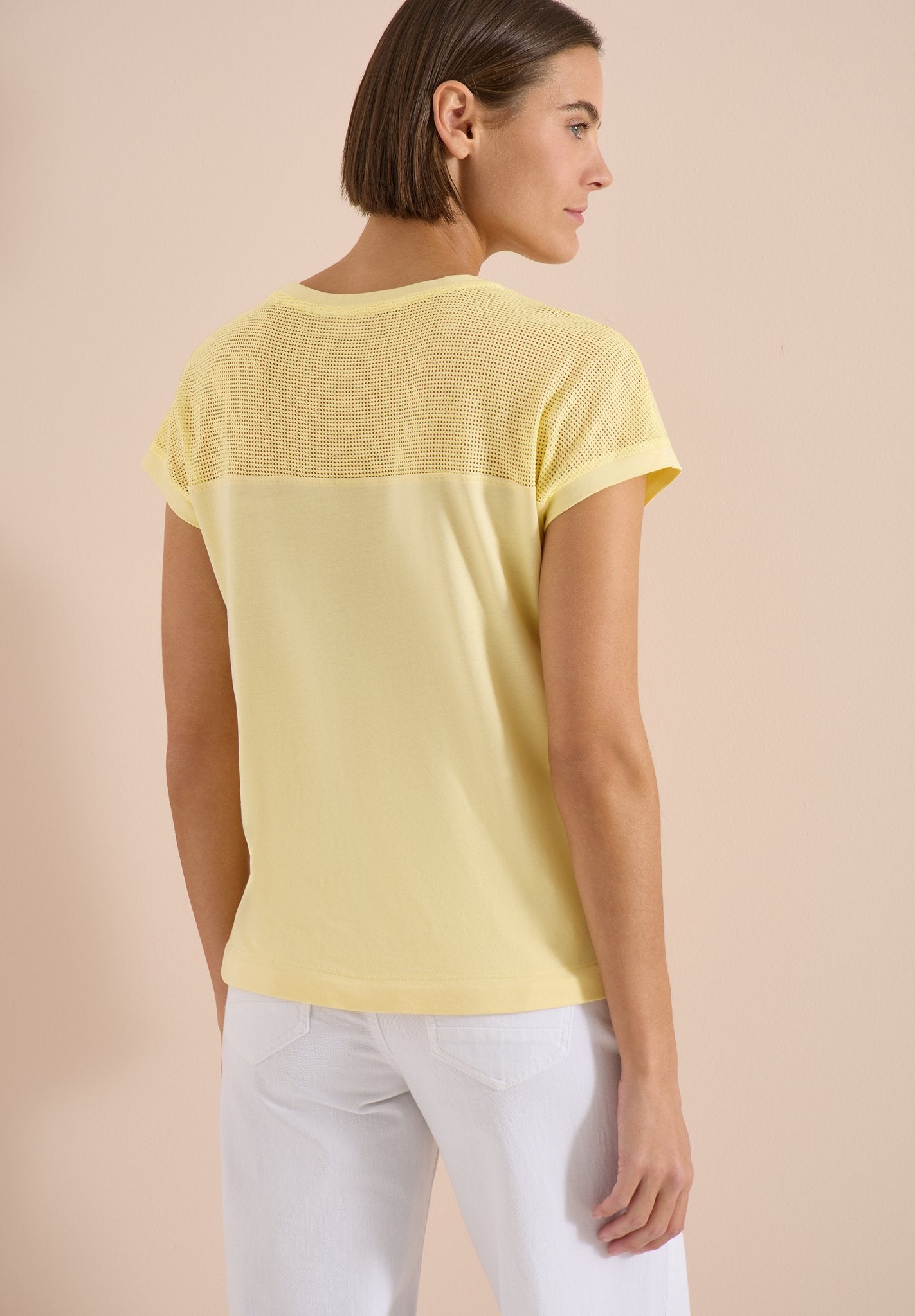 Cecil Damen T-Shirts Buttermil
