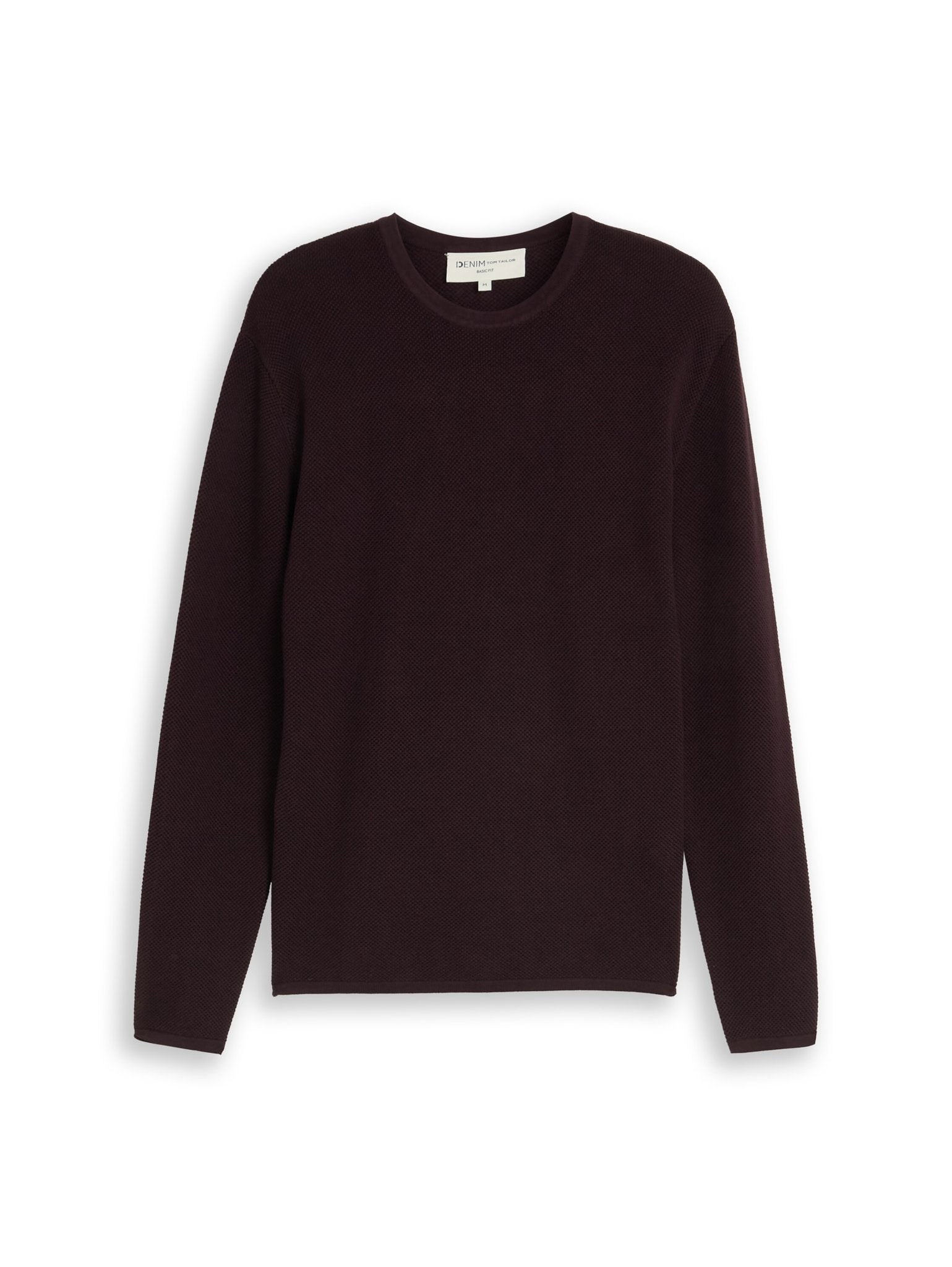 Tom Tailor denim Herren Pullover Dark Plum