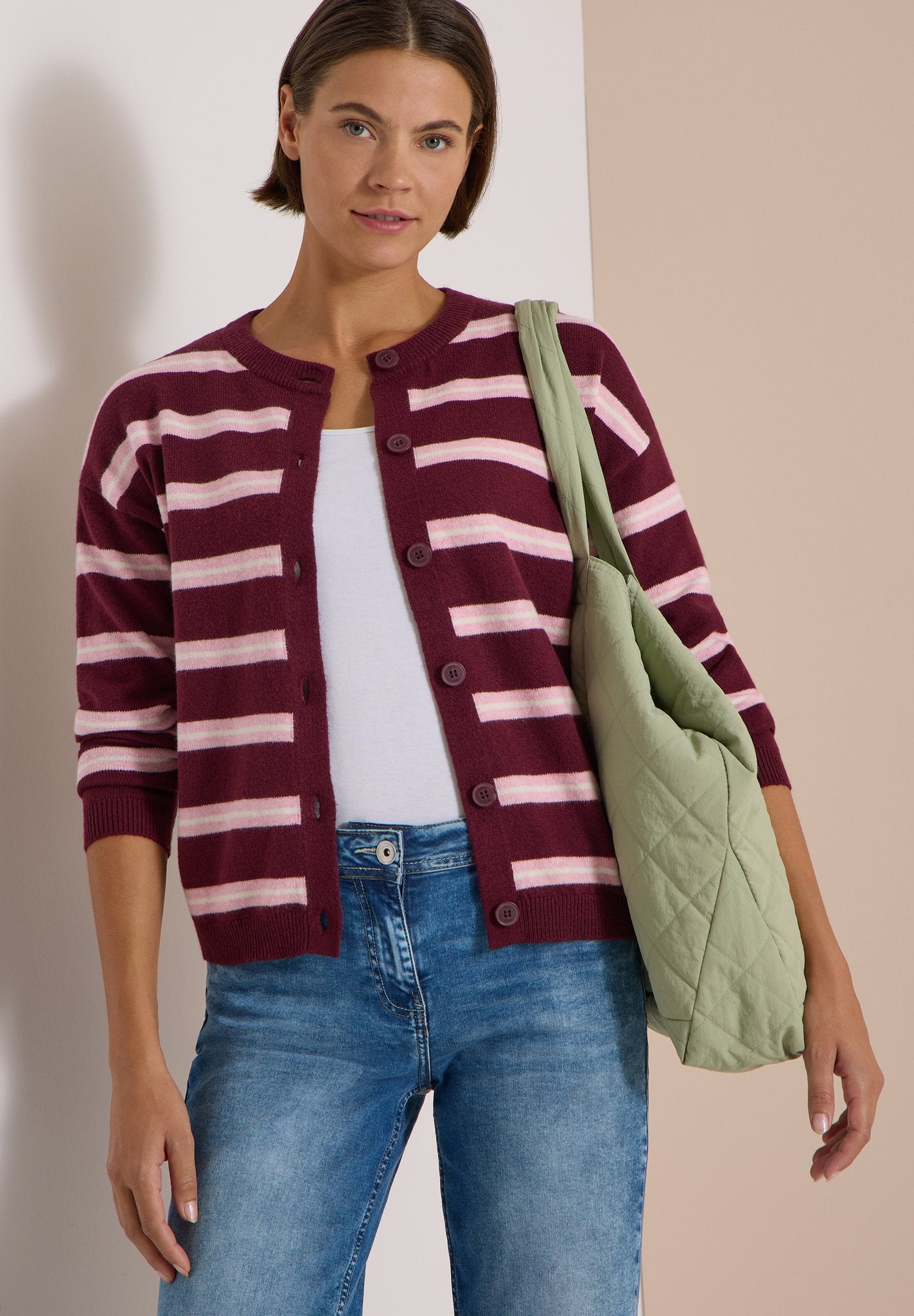 Cecil Damen Strickjacken Red Wine