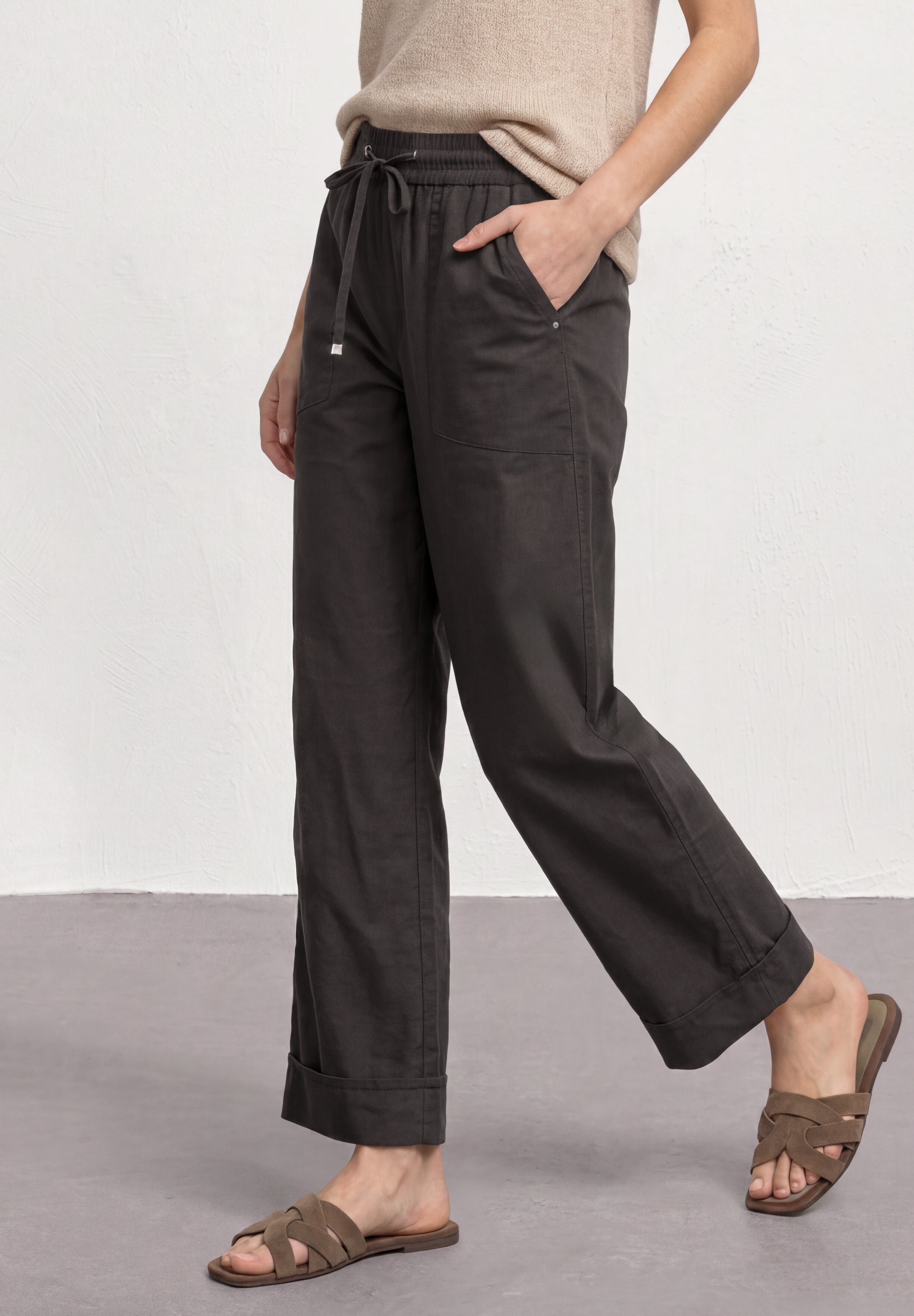 Street One Damen Hosen Black Cof