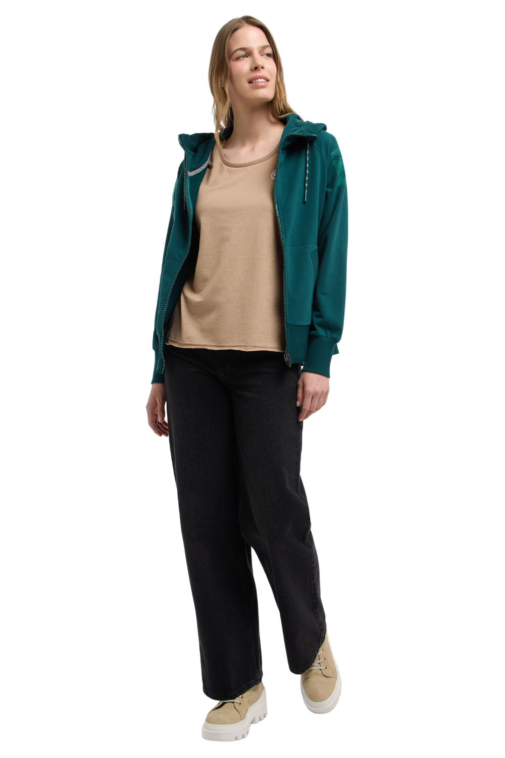 Elbsand Damen Sweatjacken Dark Ivy