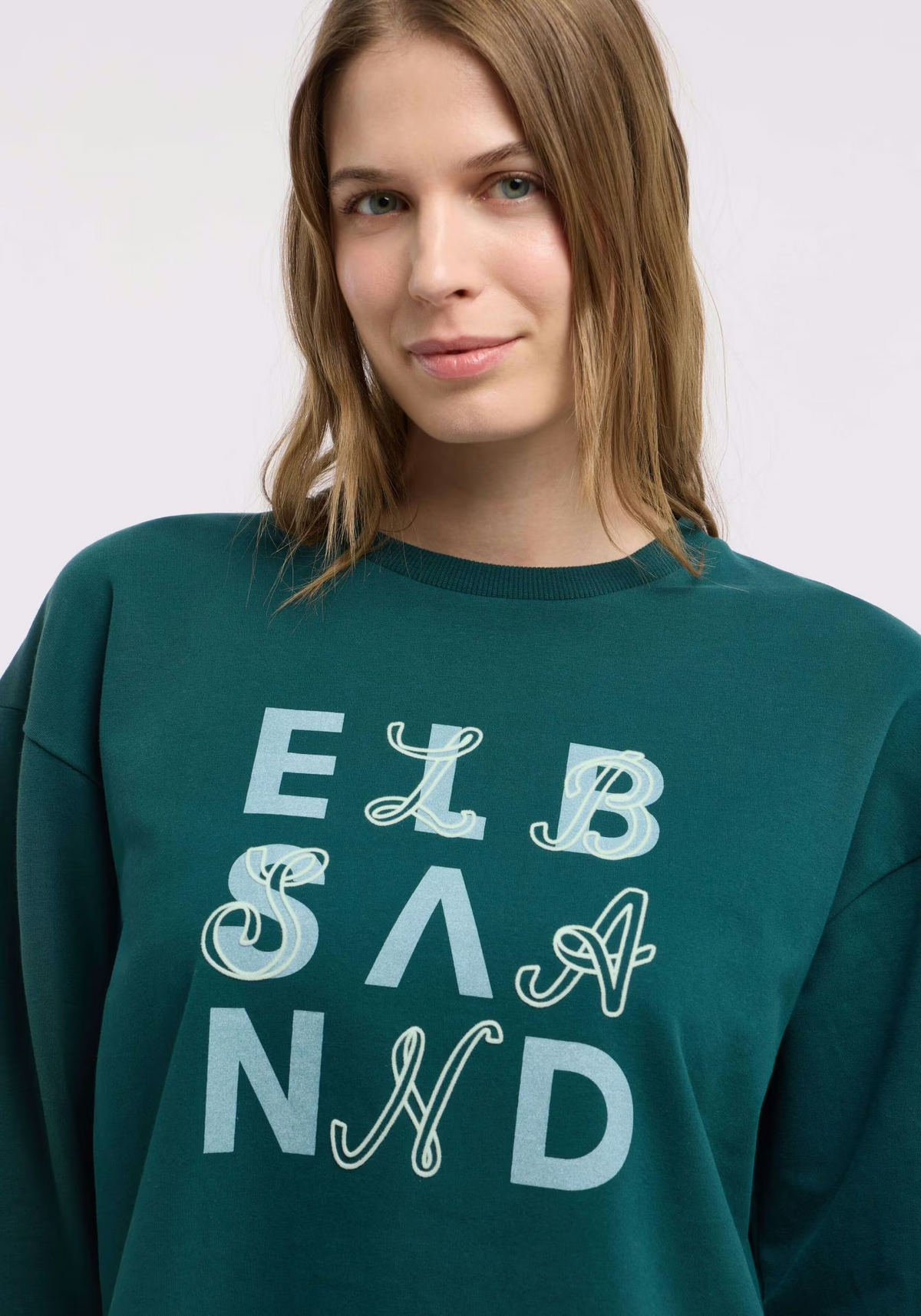 Elbsand Damen Sweatshirts Dark Ivy
