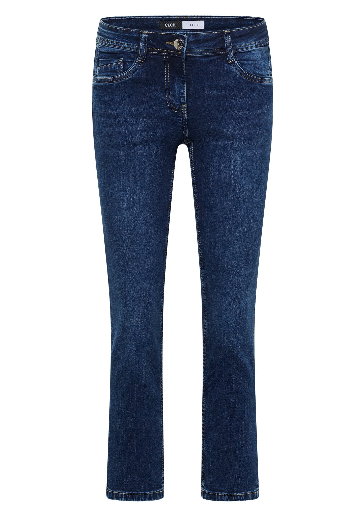 Cecil Damen Hosen Mid Blue
