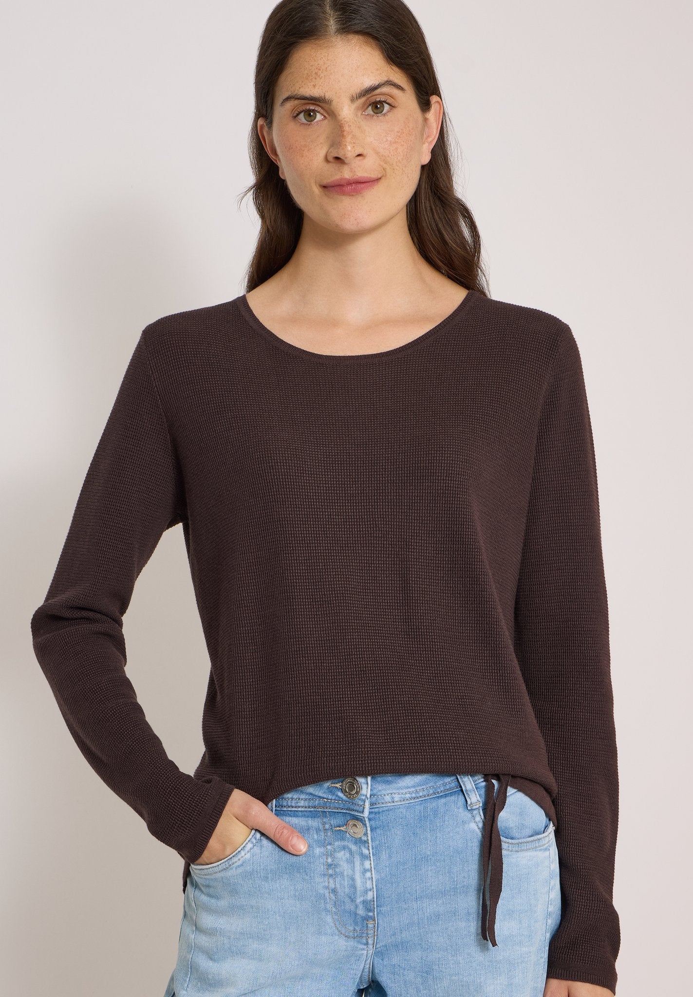 Cecil Damen Pullover Truffle B