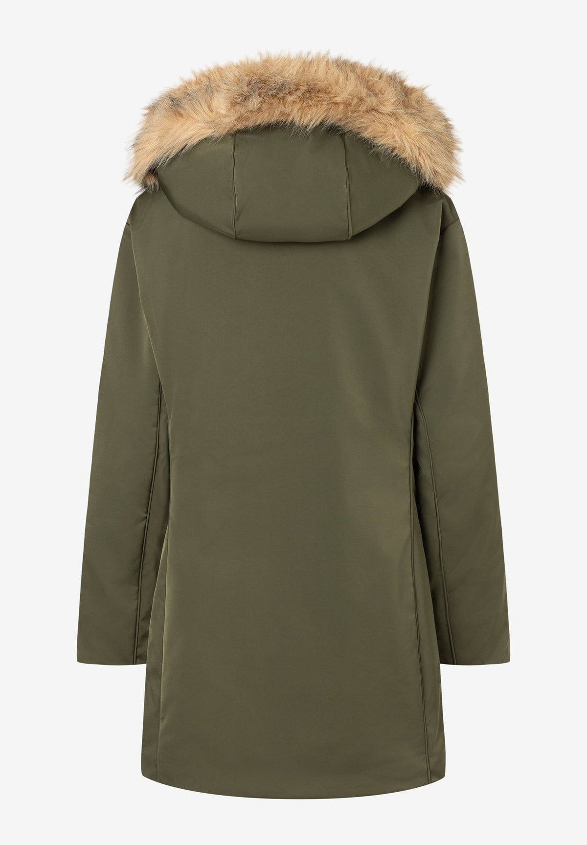More & More Damen Mantel Dark Olive