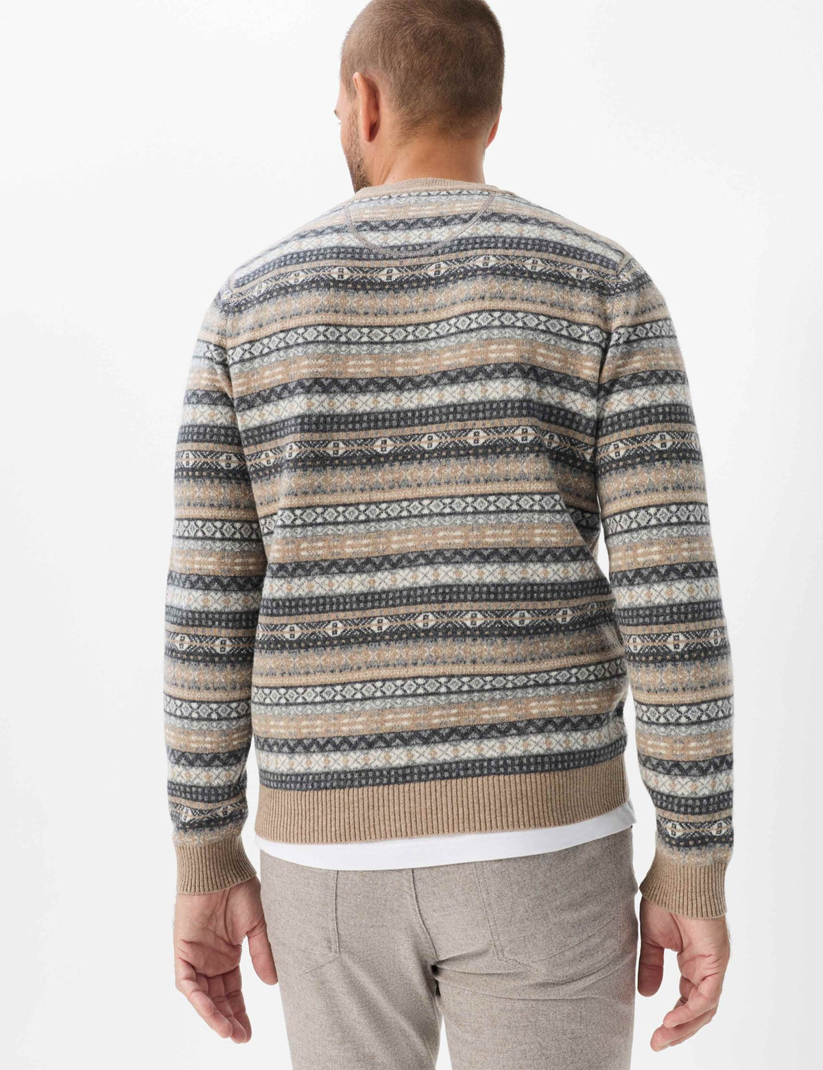 Brax Herren Pullover Cappucino