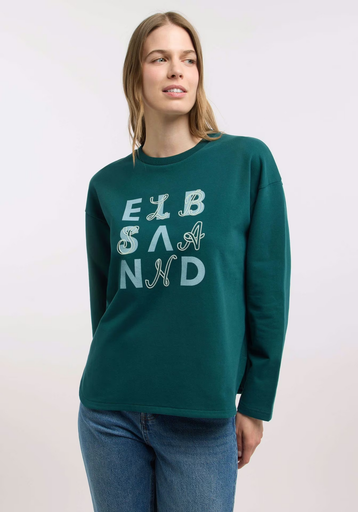 Elbsand Damen Sweatshirts Dark Ivy