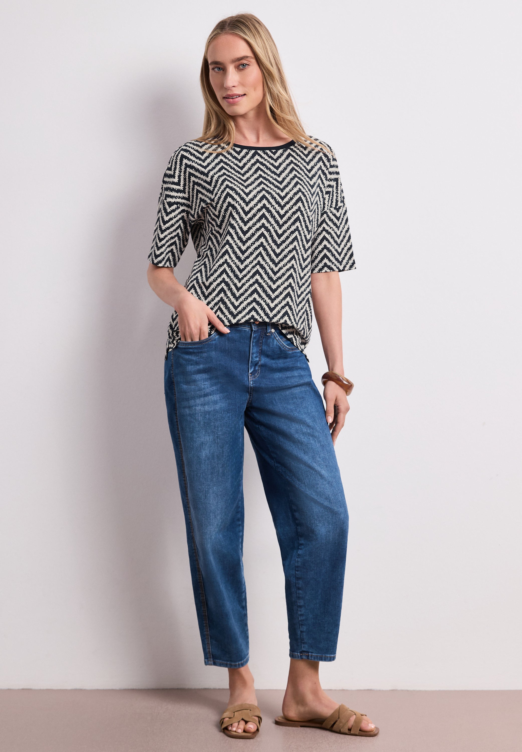 Street One Damen T-Shirts Deep Blue