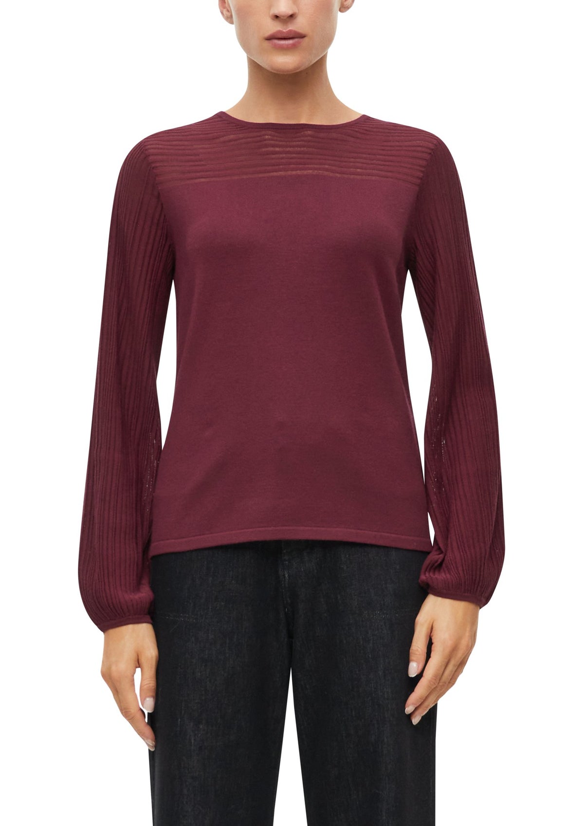 S. Oliver black Damen Pullover Lilac/Pink