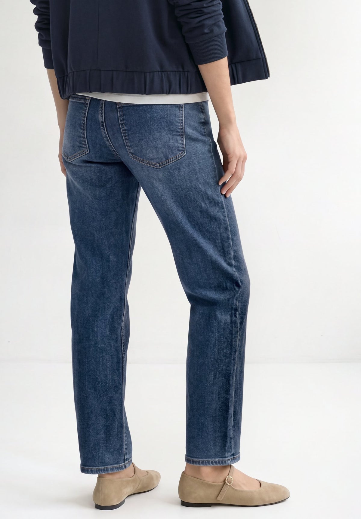 Street One Damen Hosen Mid Blue