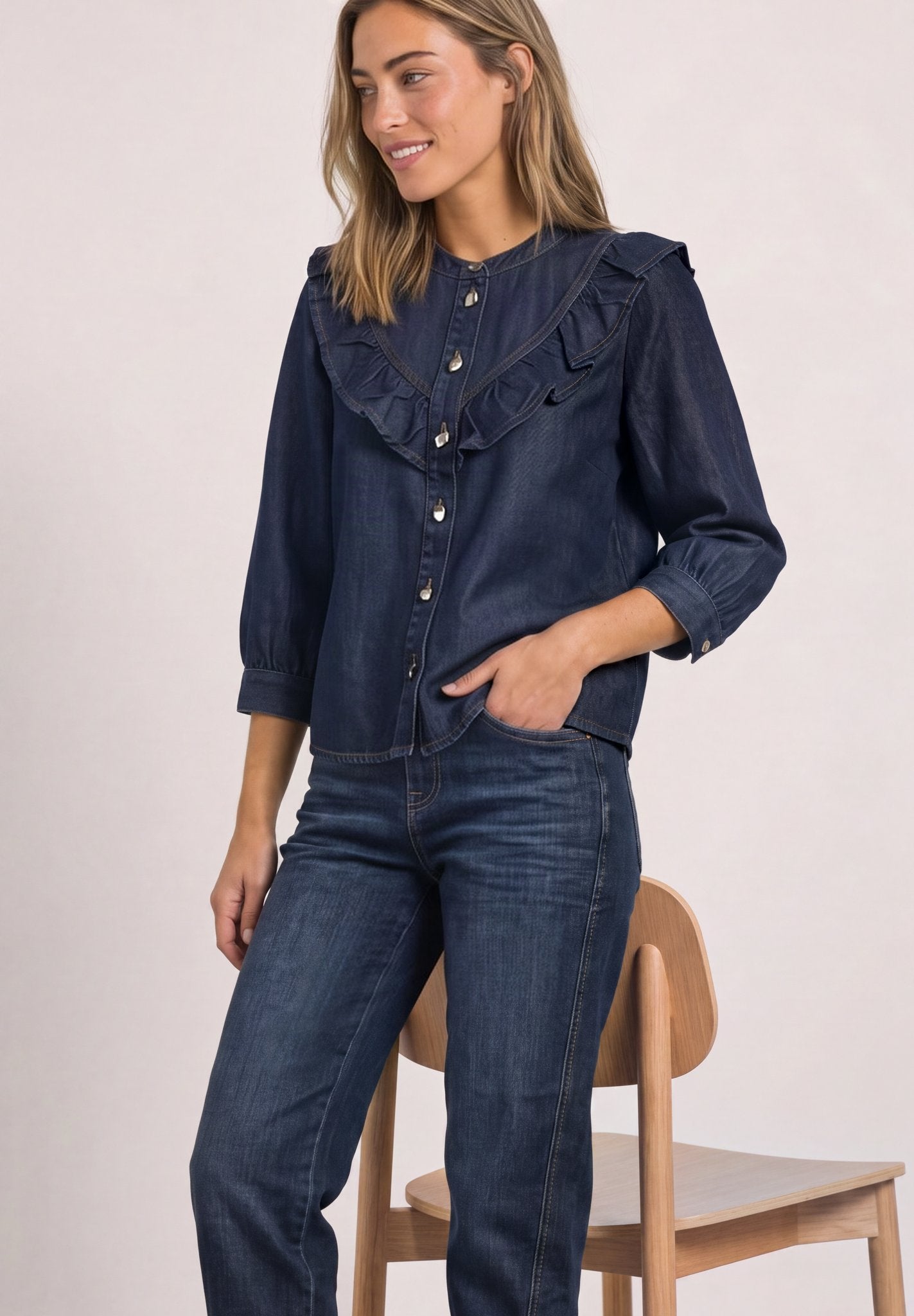 Street One Damen Blusen Dark Blue