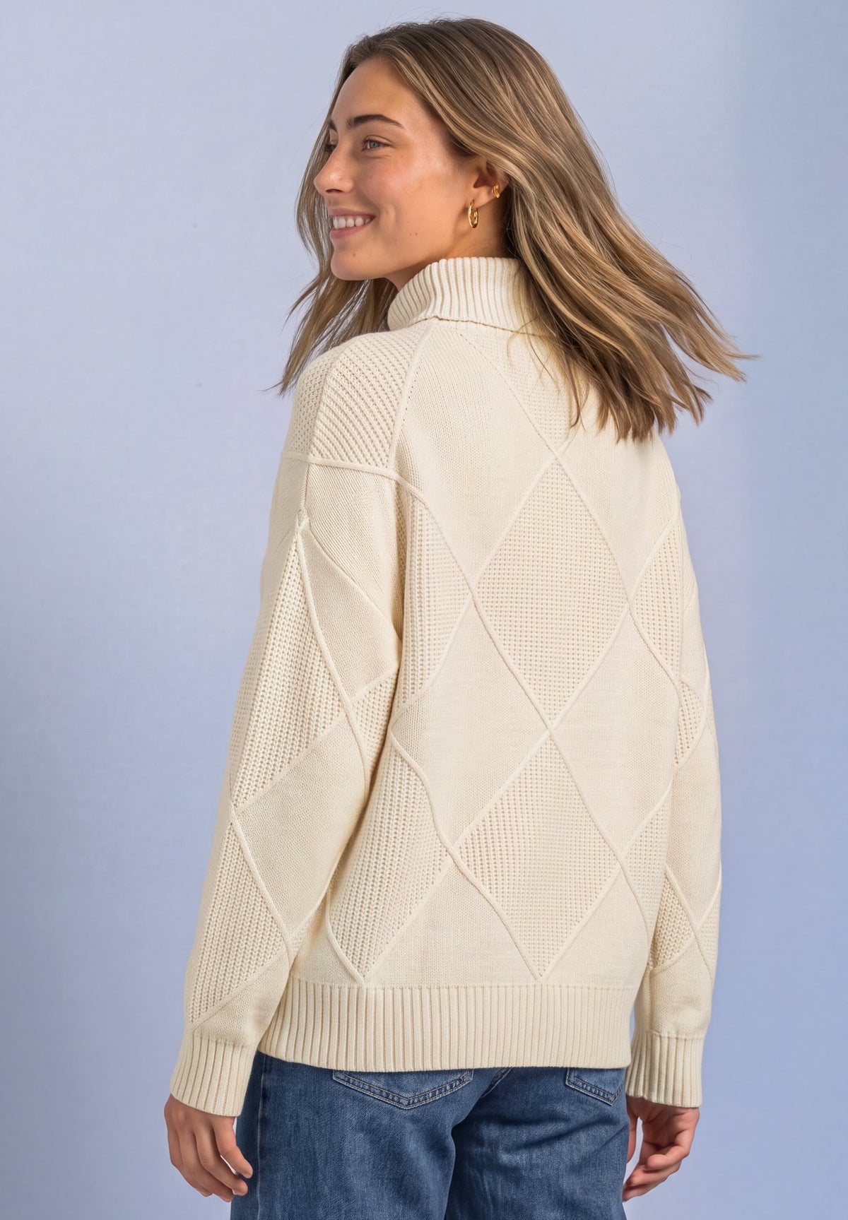 Street One Damen Pullover Pure Beig