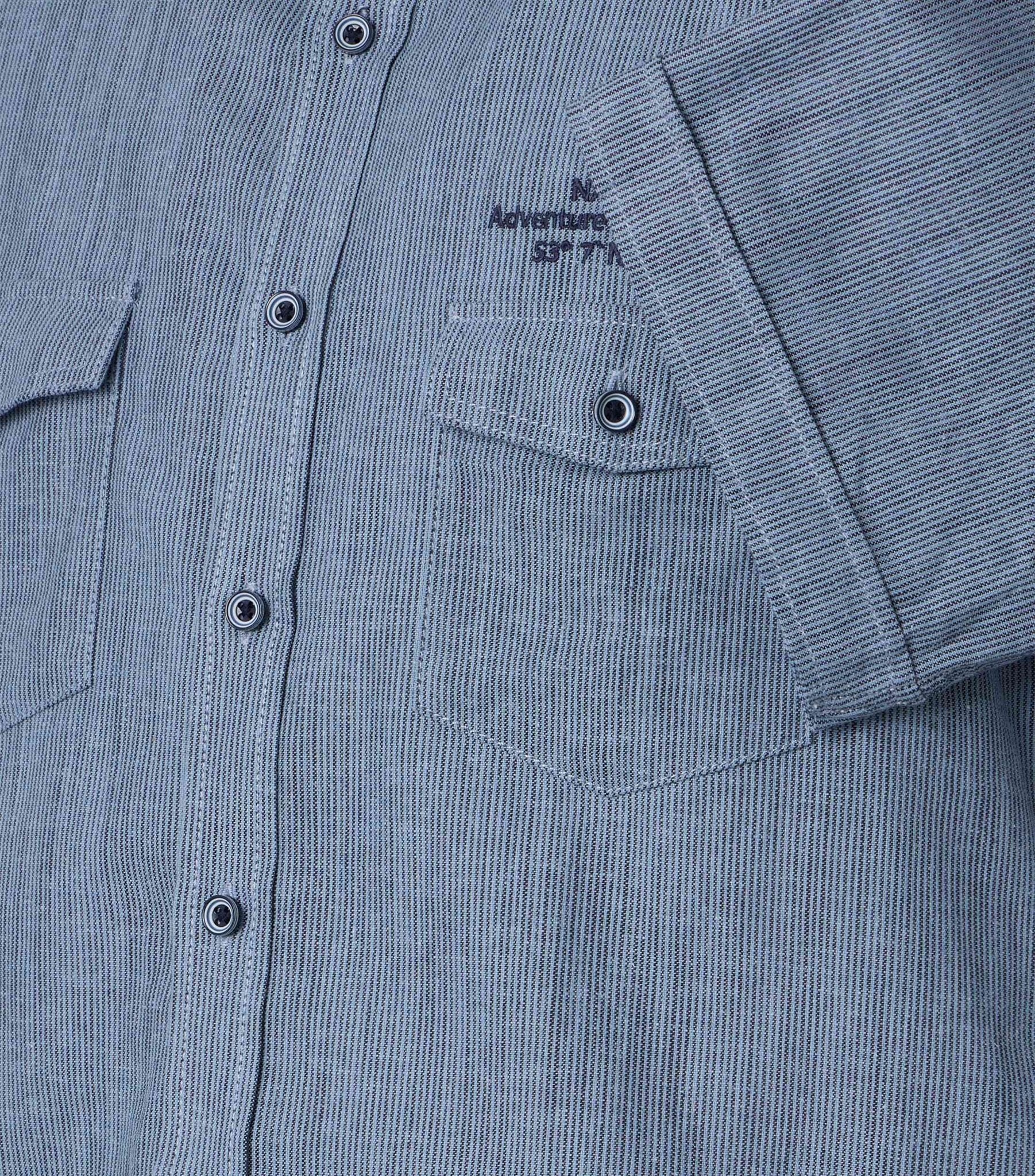 Casa Moda Herren Hemden kurz Blau