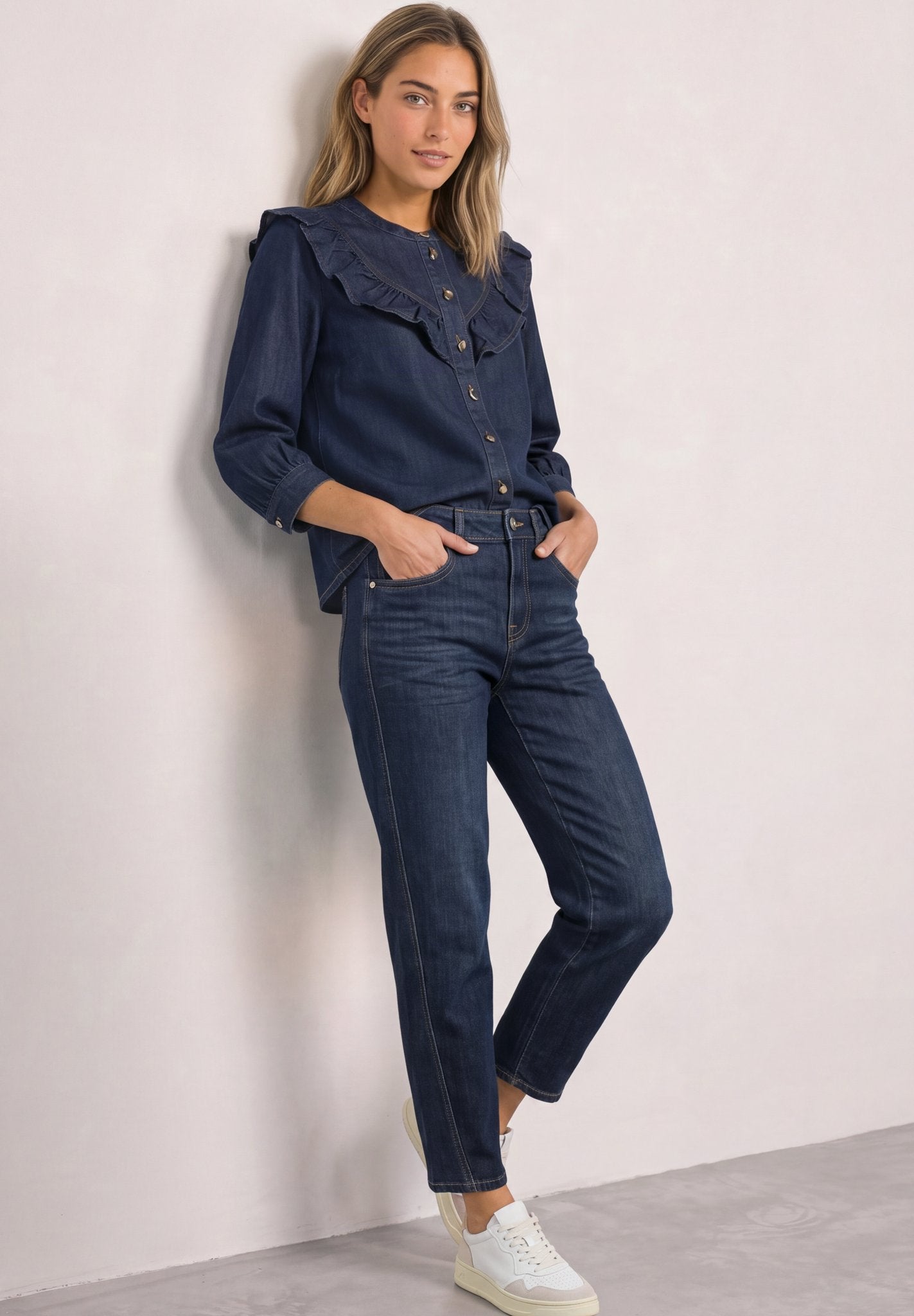Street One Damen Blusen Dark Blue