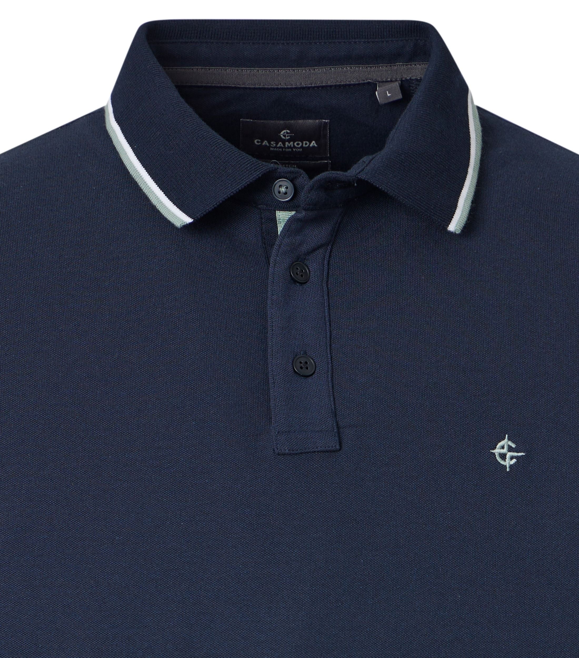 Casa Moda Herren Polo-Shirts Blau