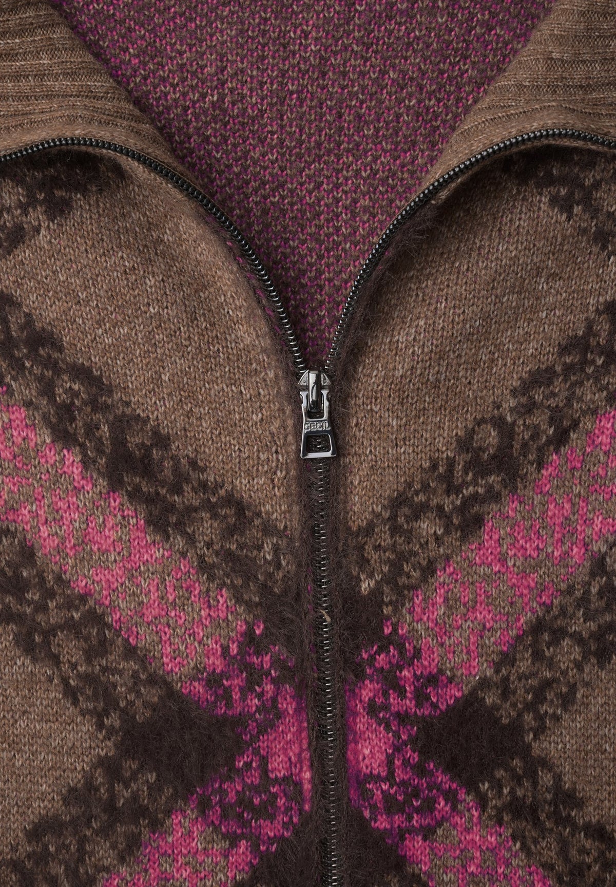 Cecil Damen Strickjacken Pink Flas