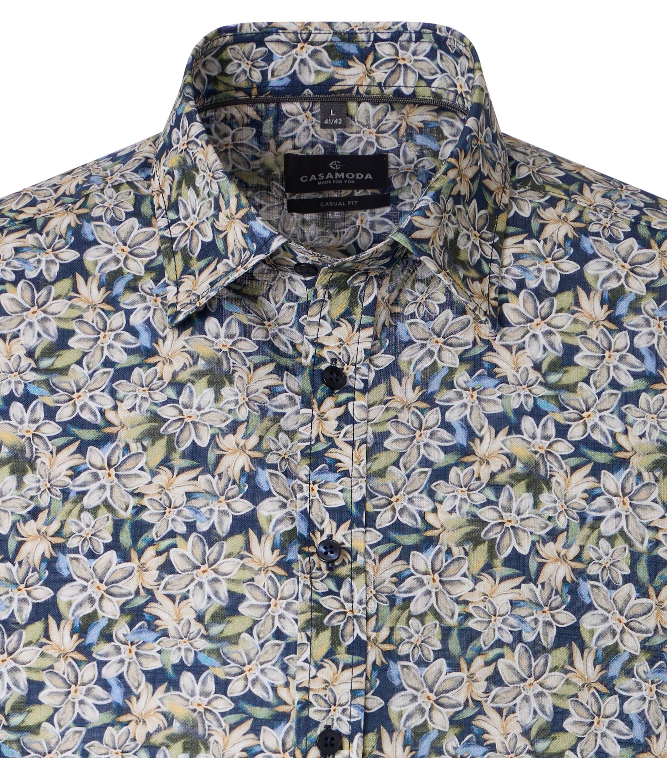Casa Moda Herren Hemden kurz Blau
