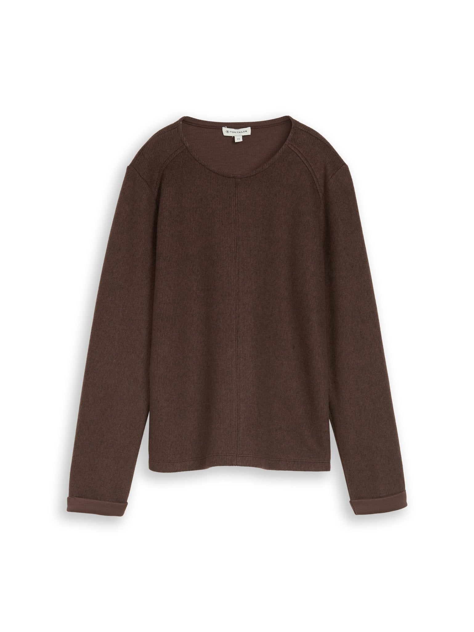 Tom Tailor Damen Sweatshirts Java Dark Brown