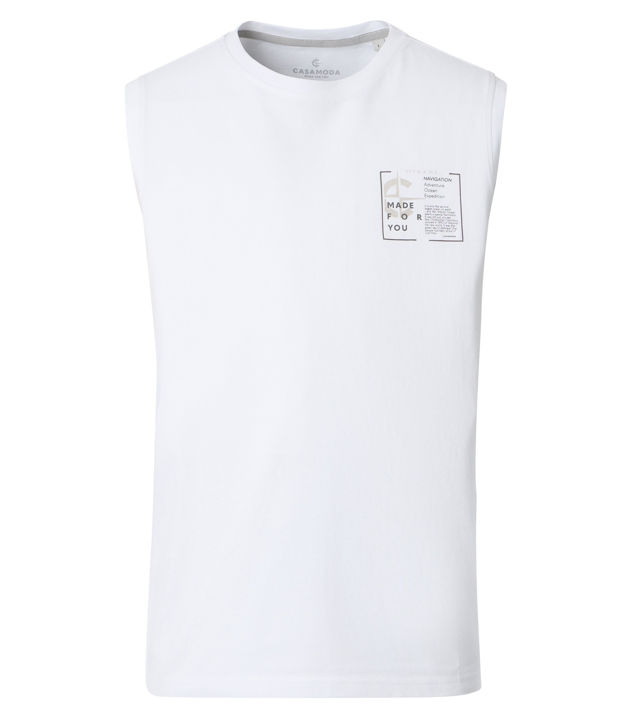 Casa Moda Herren T-Shirts kurz Weiss