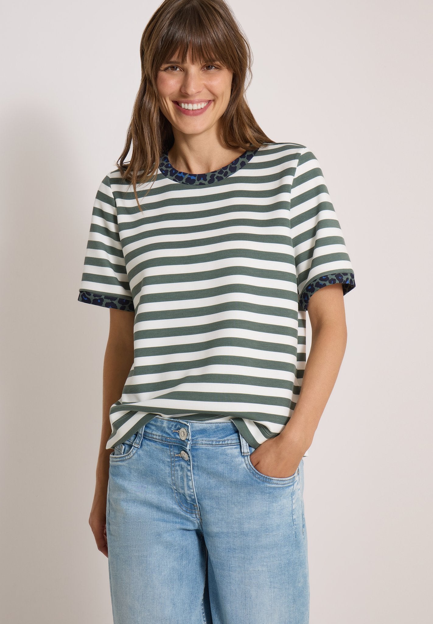 Cecil Damen T-Shirts Dried Oli
