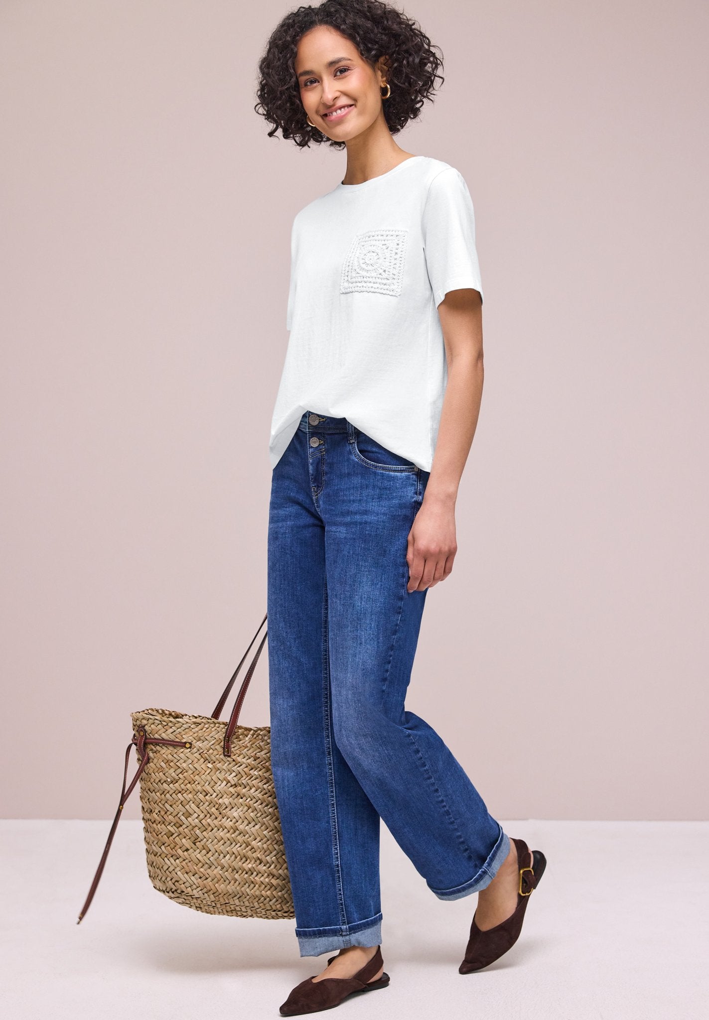 Street One Damen T-Shirts Off White