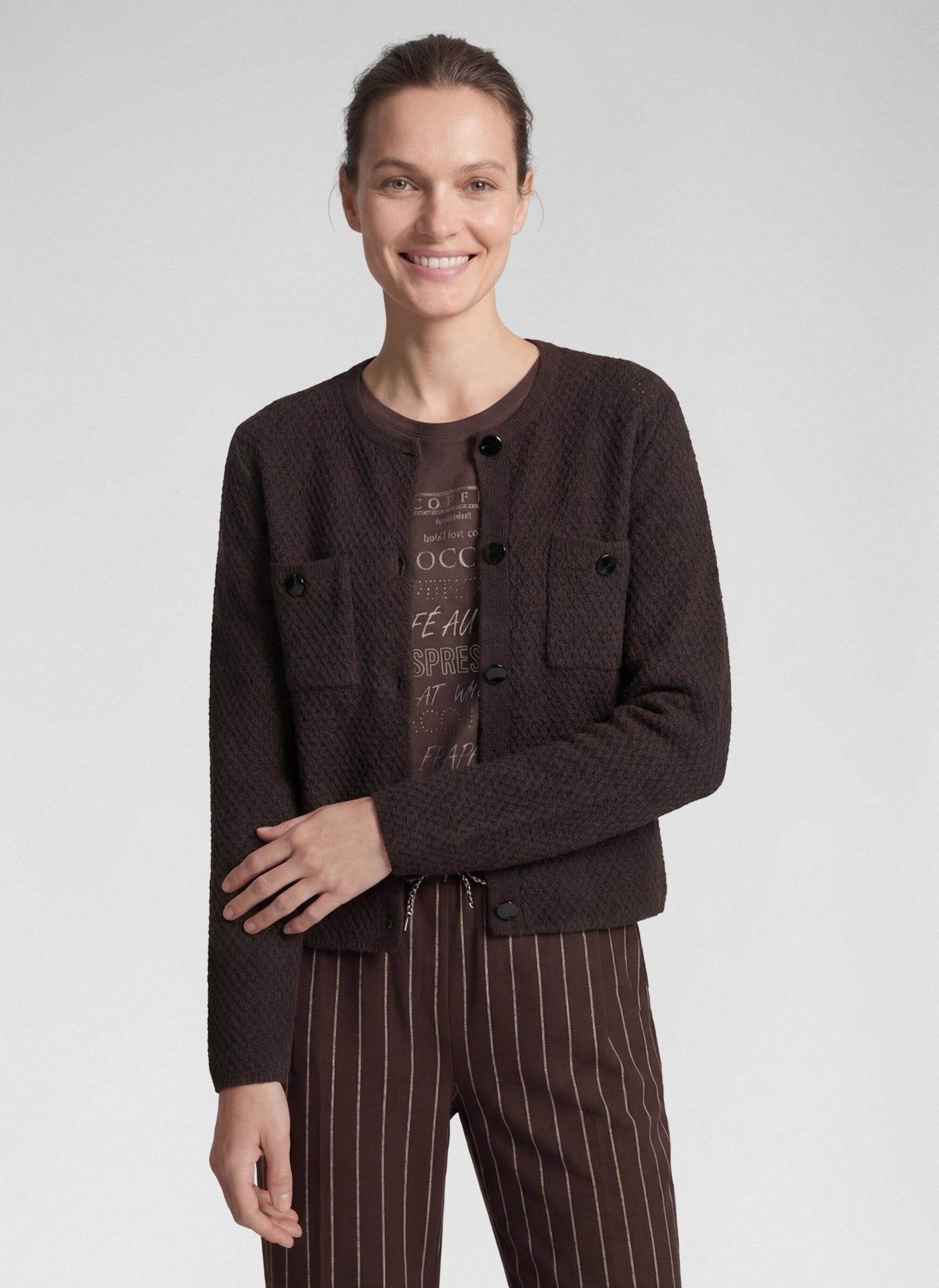 Rabe Damen Strickjacken Mokka