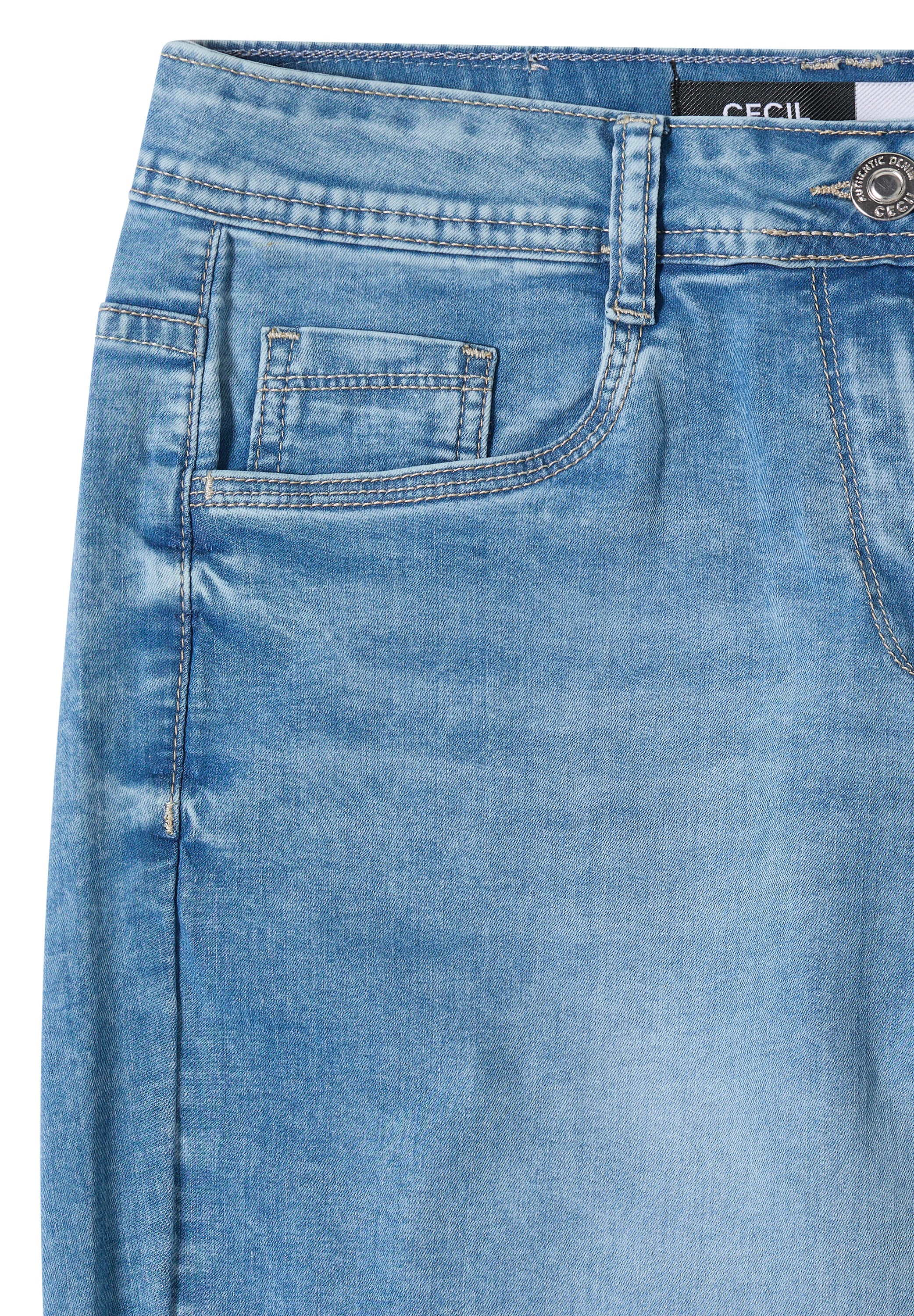 Cecil Damen Hosen Light Blu