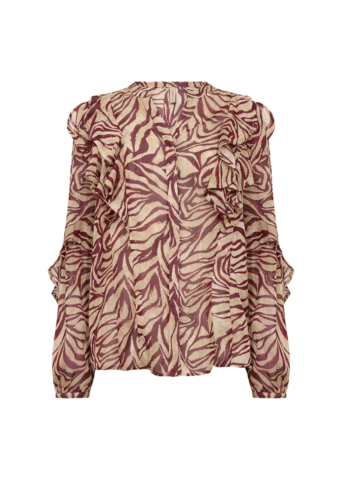 Soya Concept Damen T-Shirts Red Combi