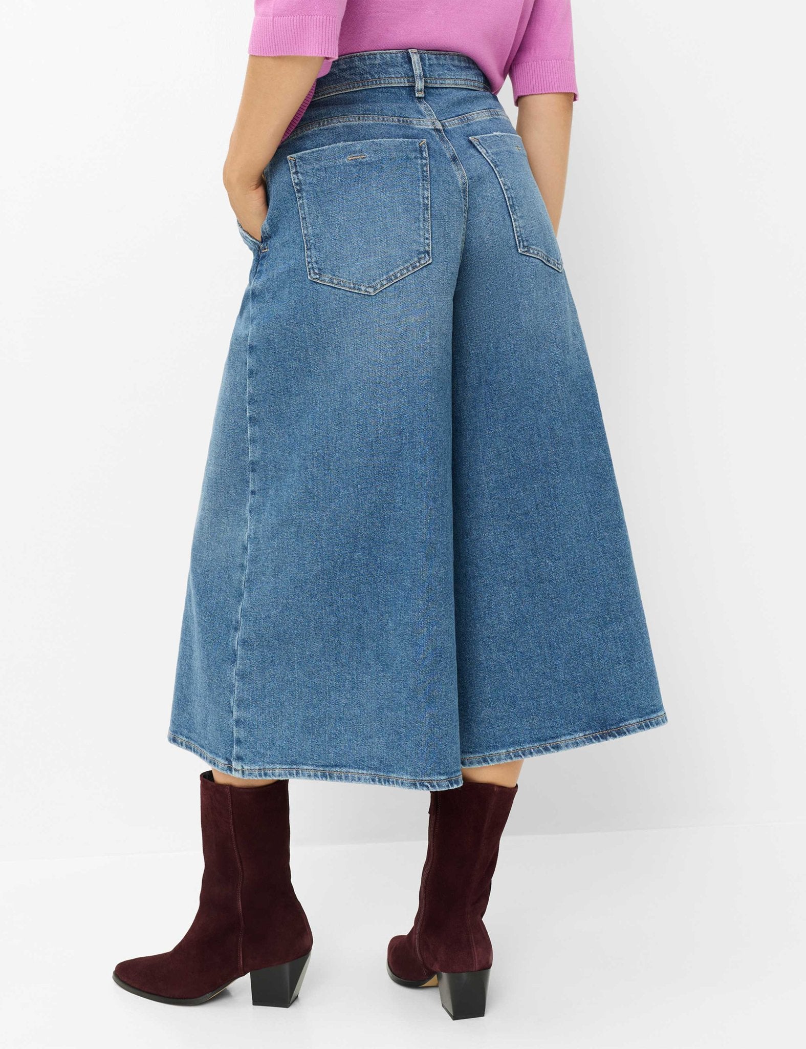 Brax Damen Jeans Used Light Blue