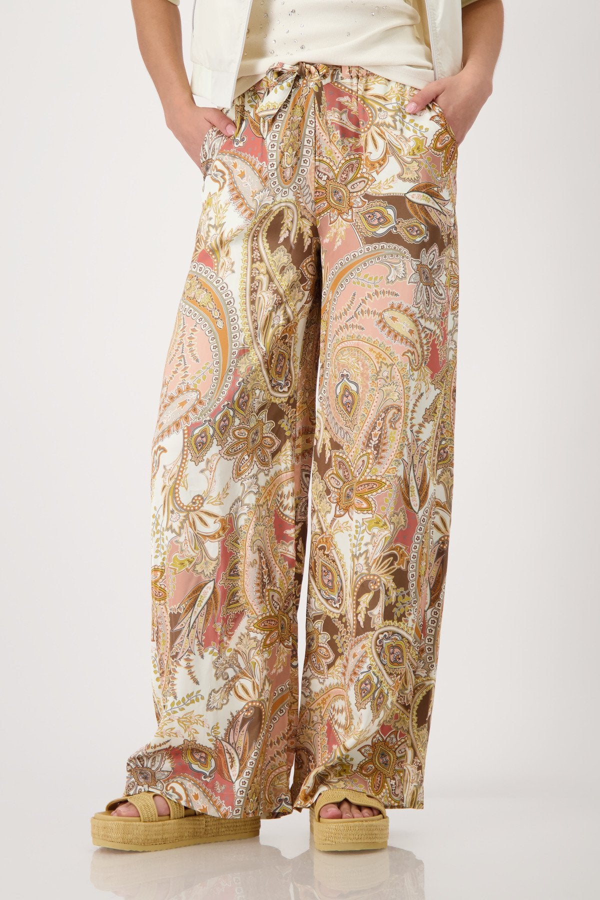 Monari Damen Hosen Mocca Gemus