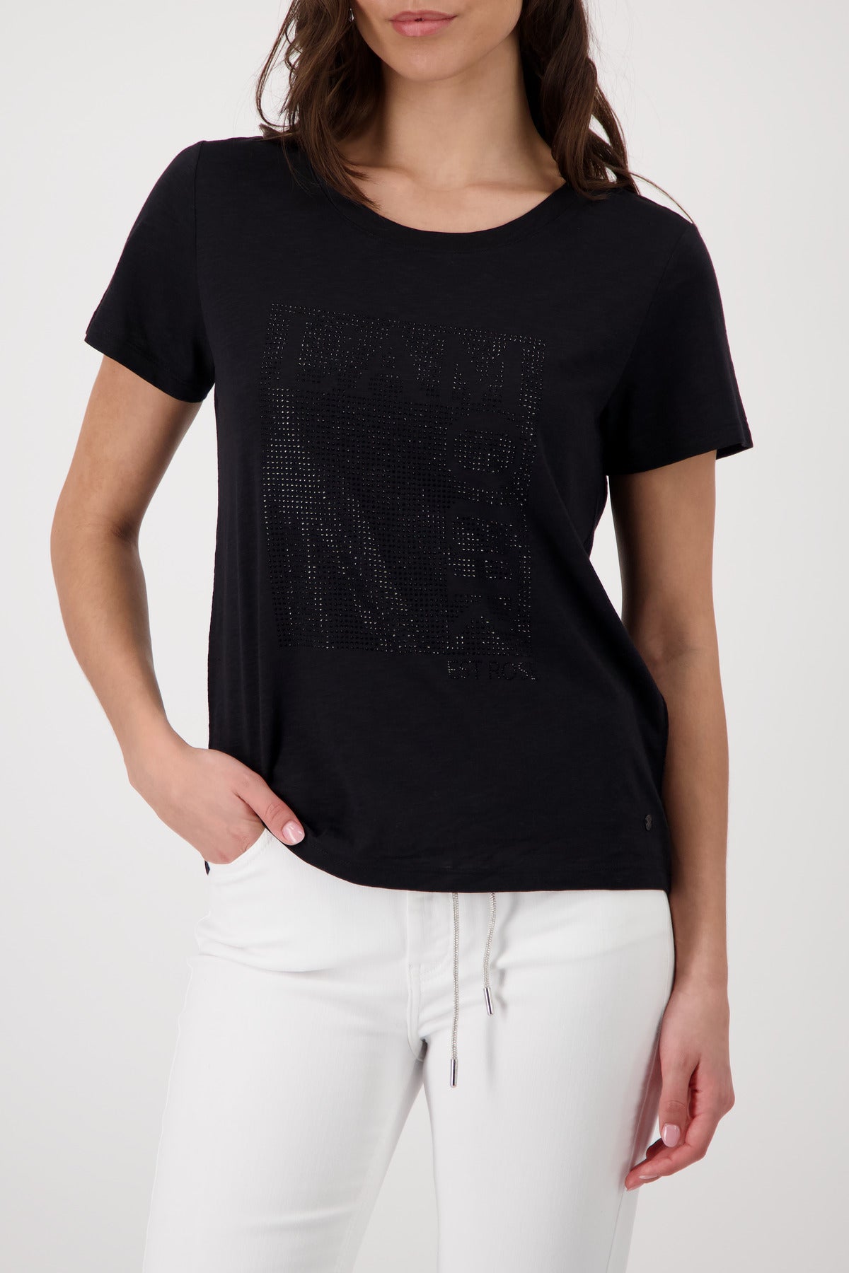 Monari Damen T-Shirts Schwarz